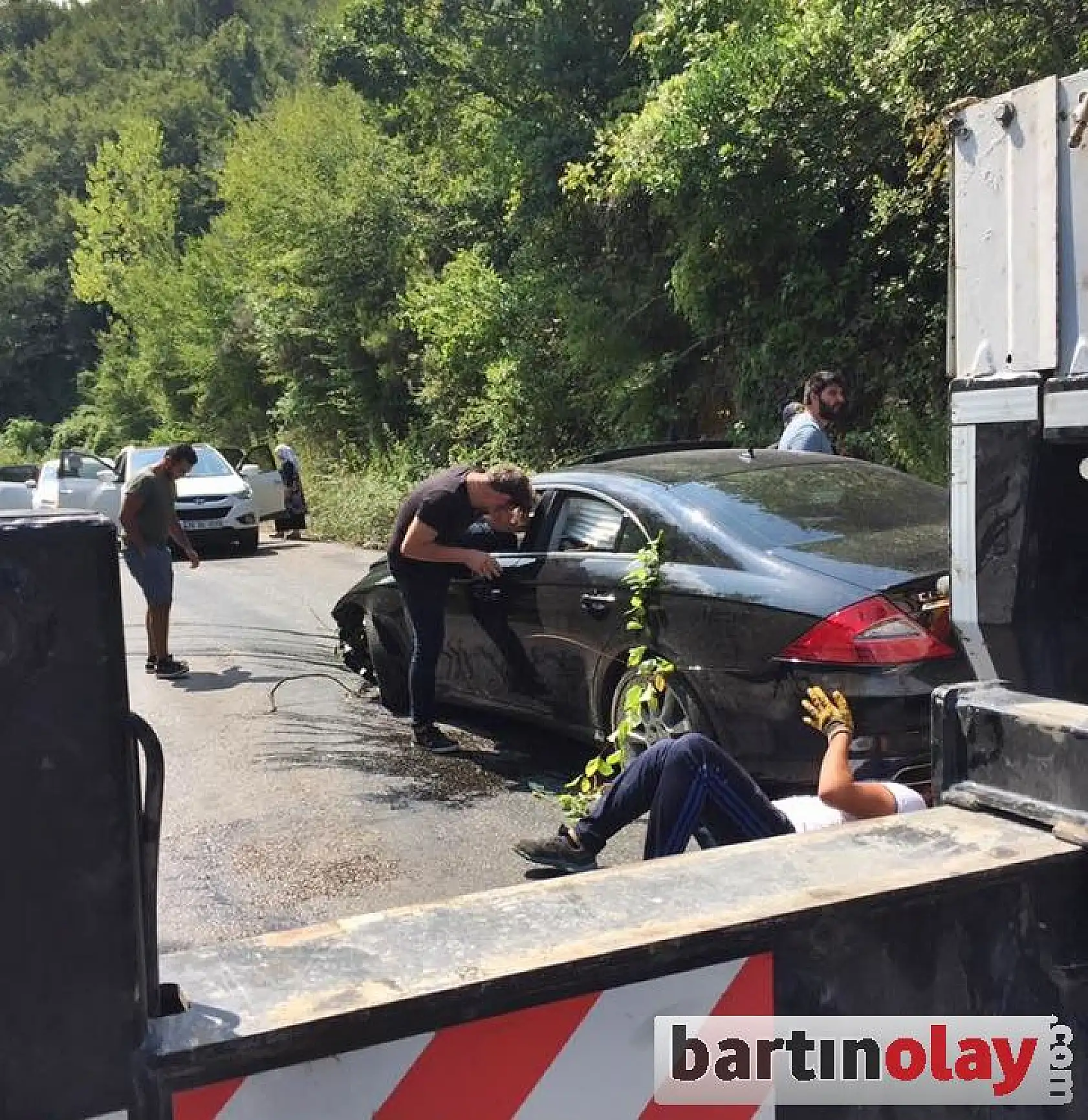 İnkumu yolunda kaza