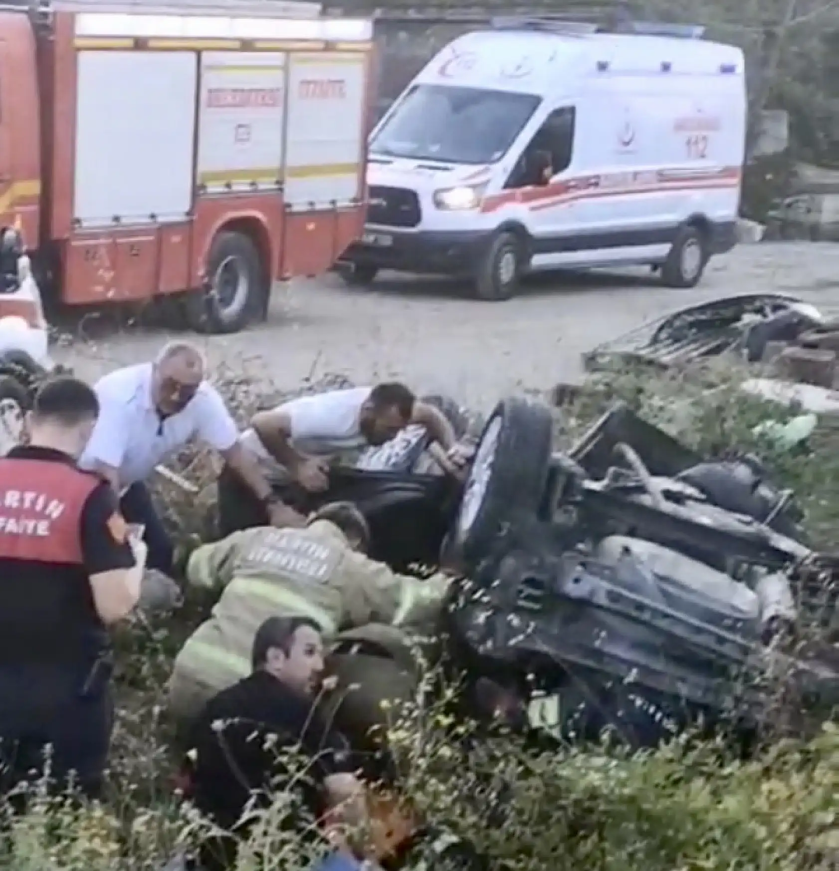 Bartın Kurtköy'de Feci Kaza