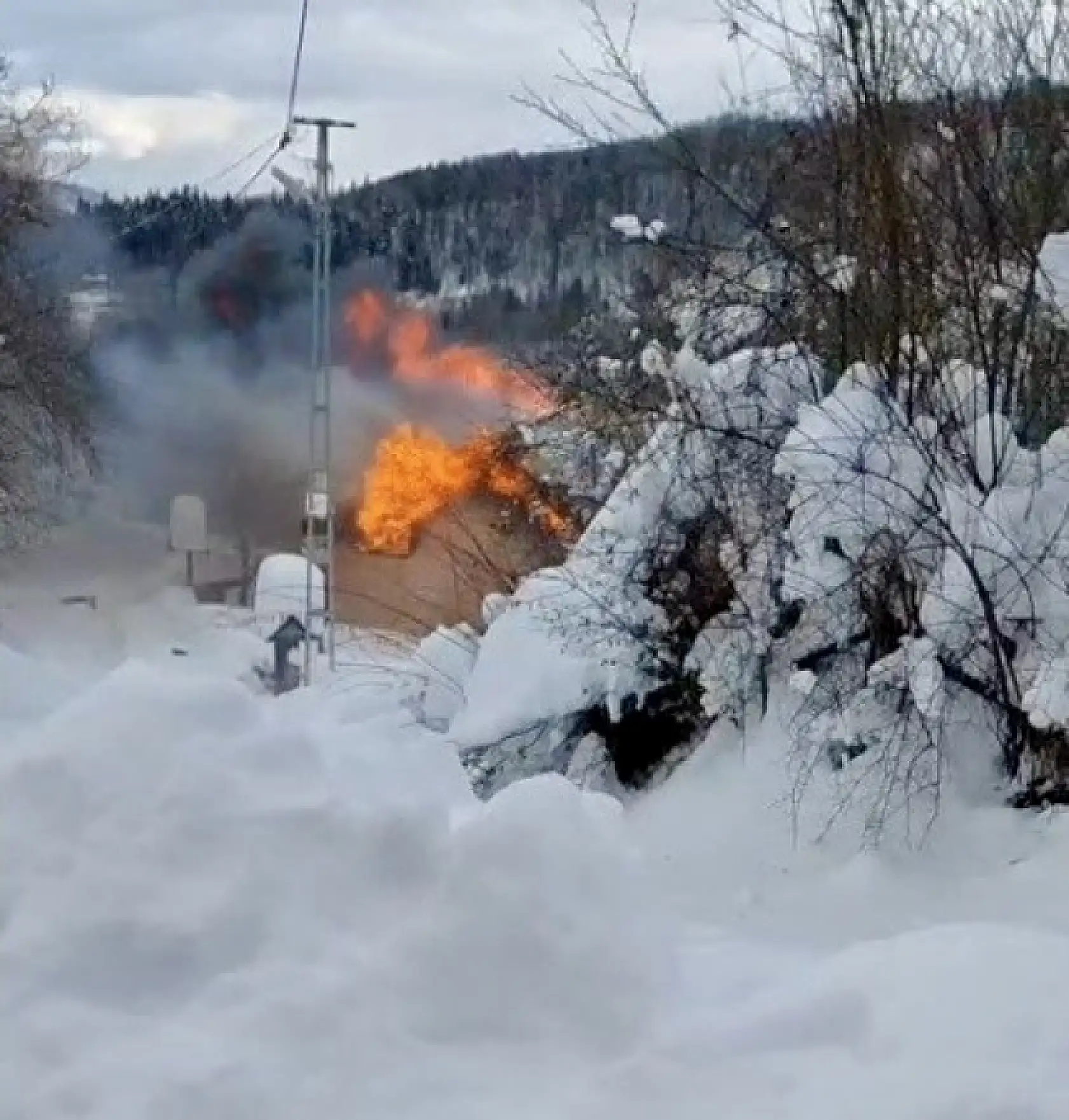 Bartın'da korkutan yangın