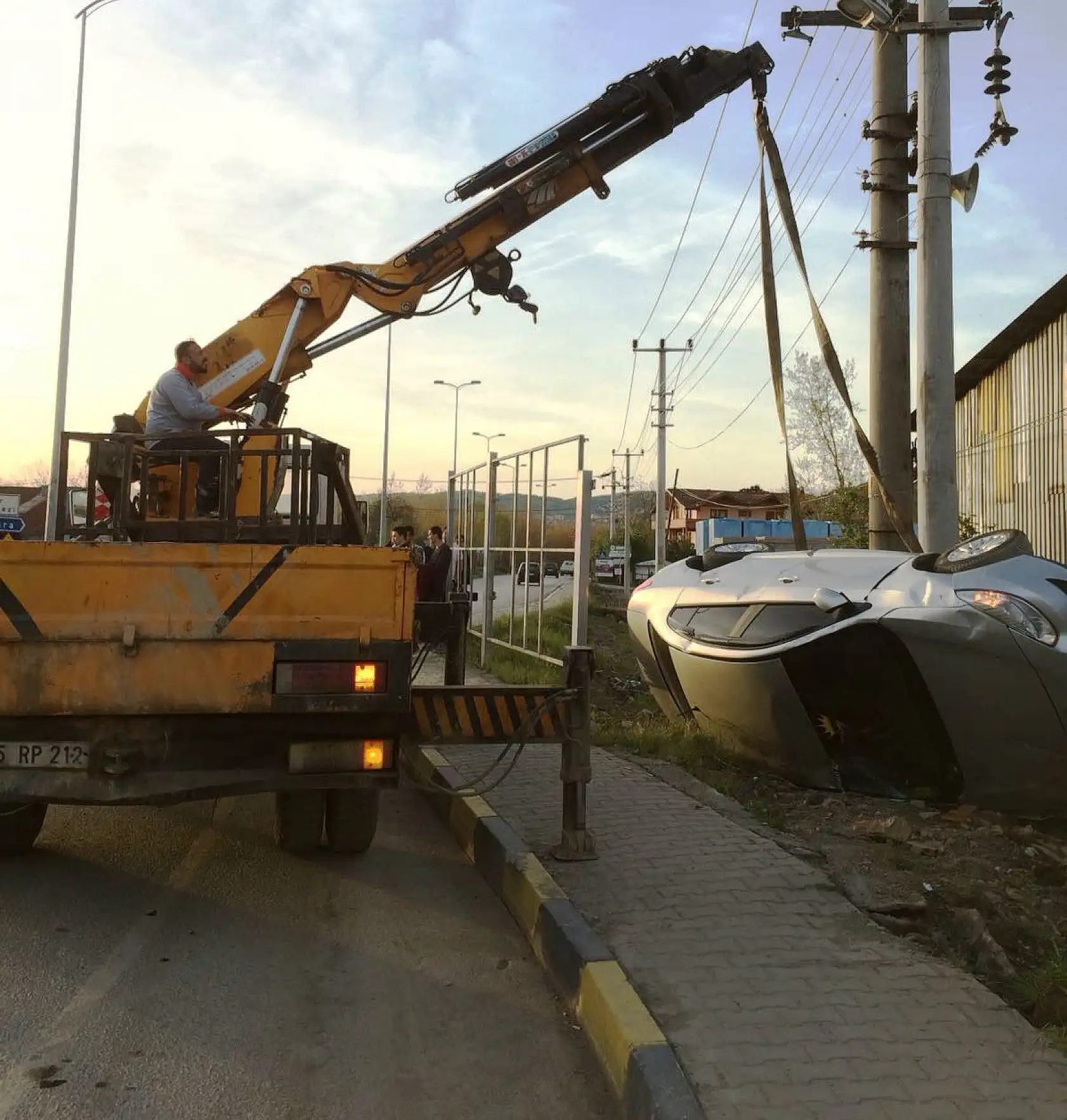 Akıllı kavşakta kaza