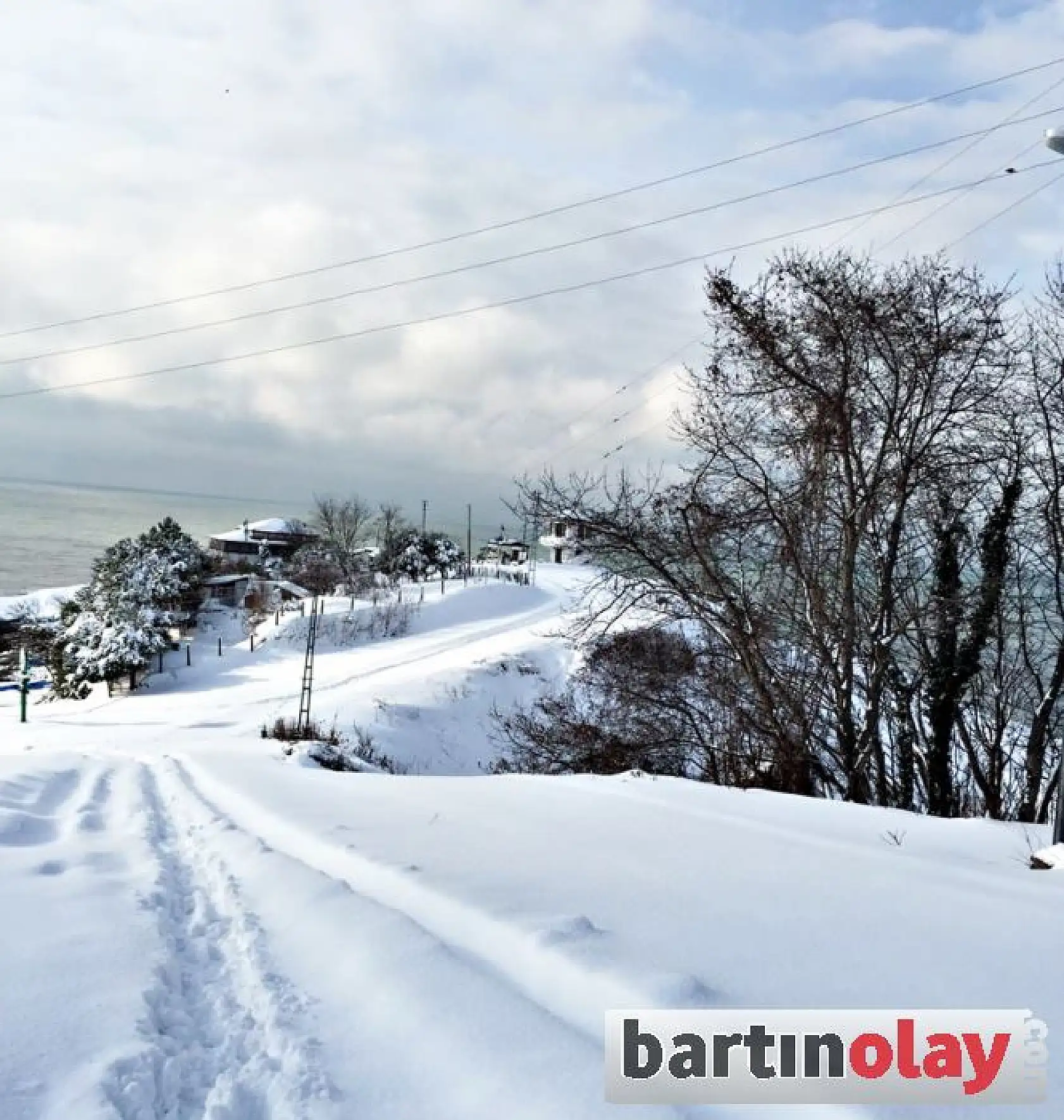 İnkumu ve Mugada'dan kar manzaraları