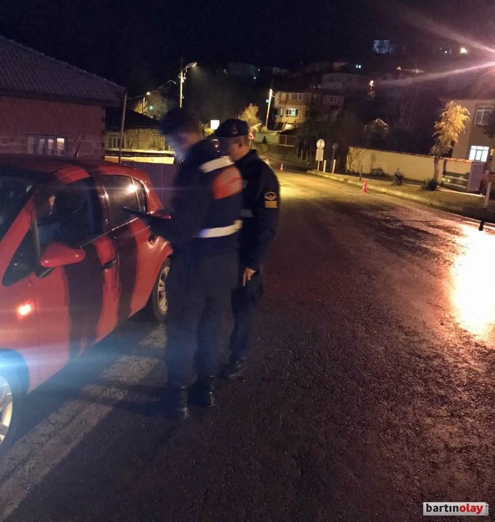 Jandarma trafik Kozcağız'da uygulama yaptı