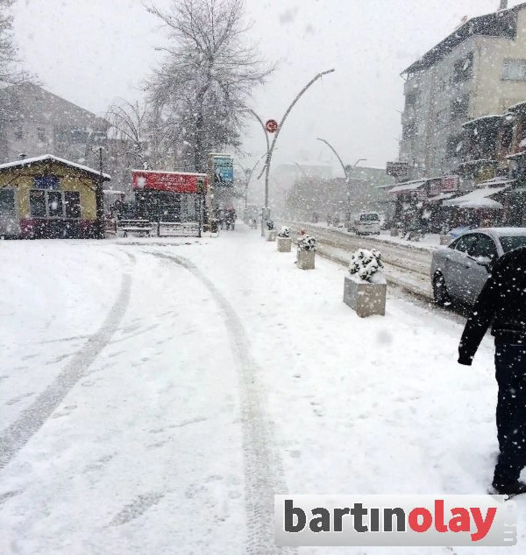 Bartın'da Kar Kalınlığı 25 Santimi Buldu