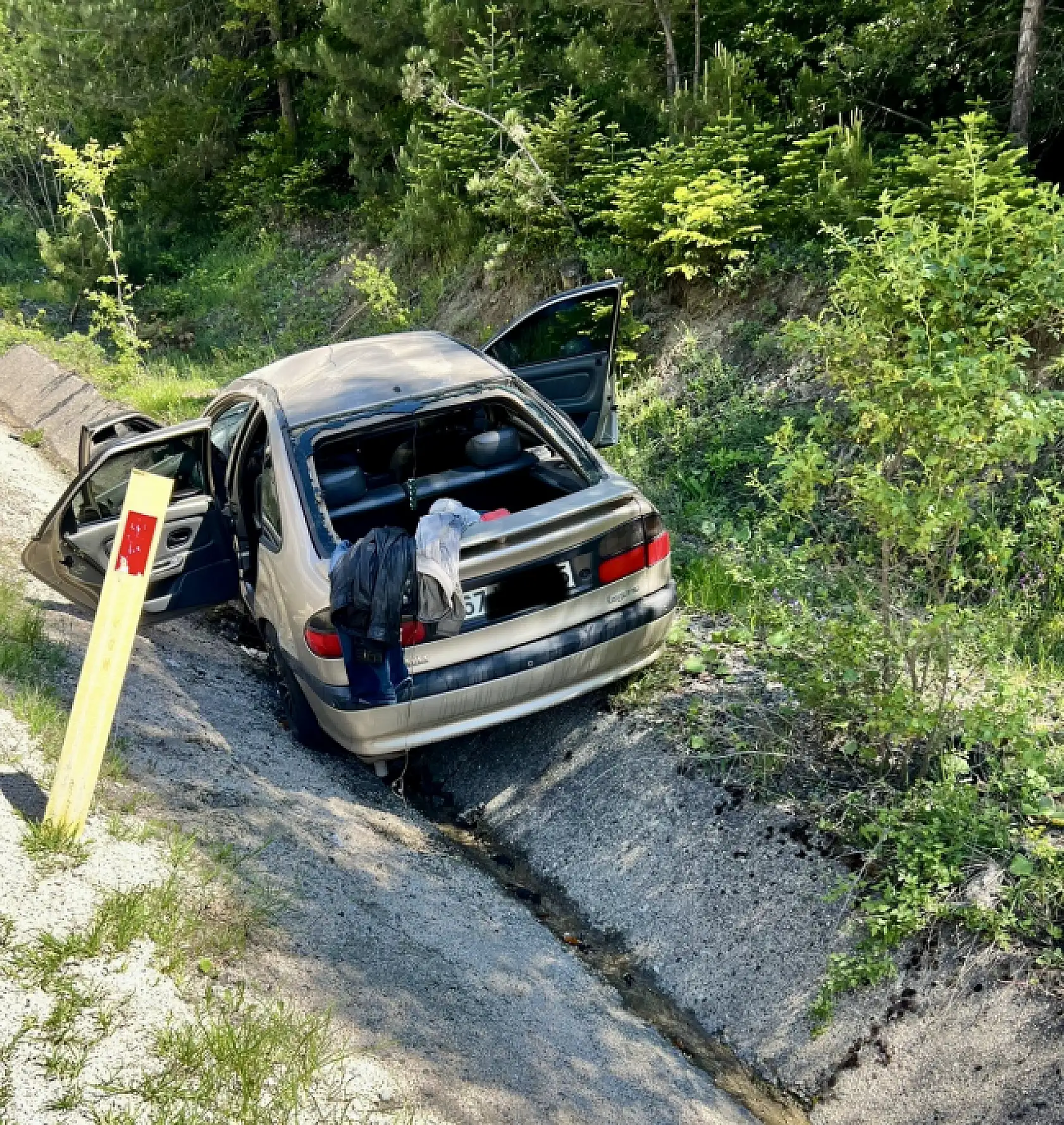 Ahmetusta geçidinde kaza
