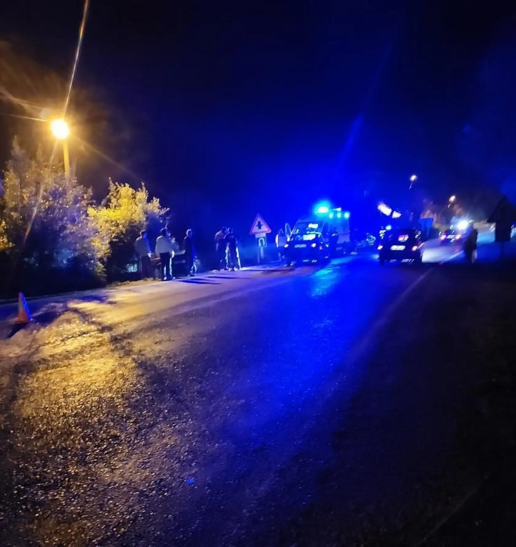 Kozcağız girişinde kaza