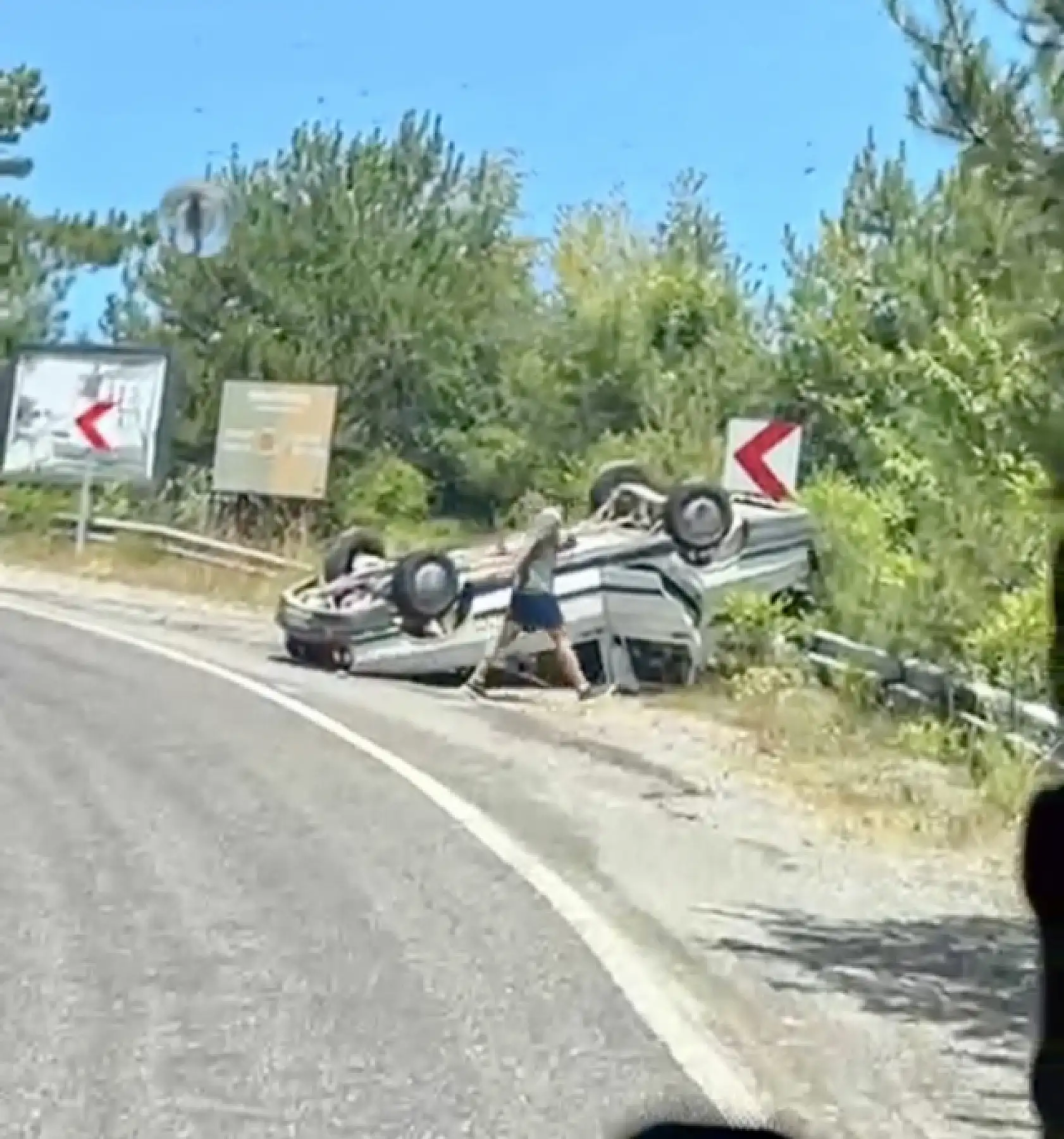 İnkumu rampasında kaza