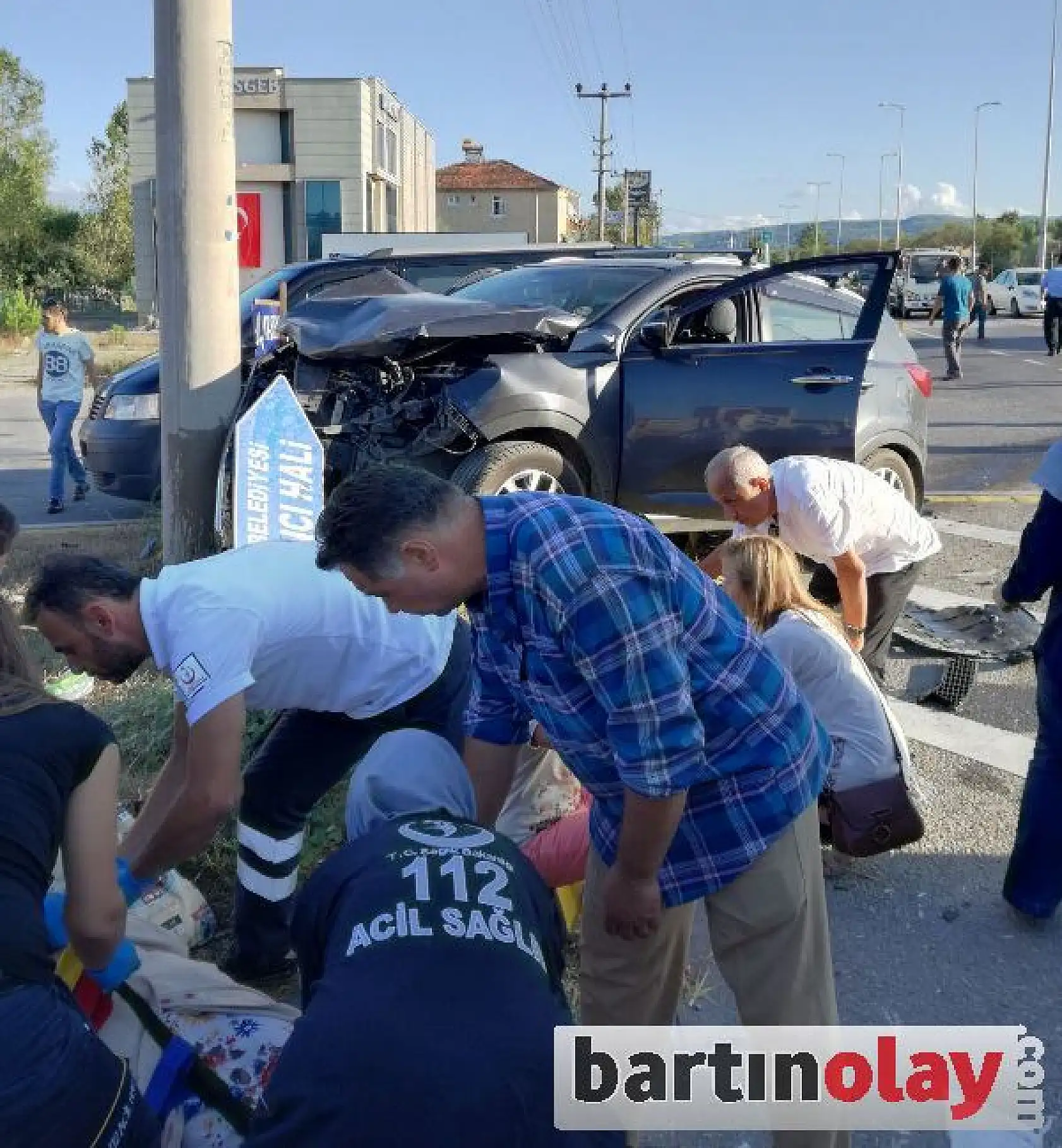 Toptancılar sitesi kavşağında kaza