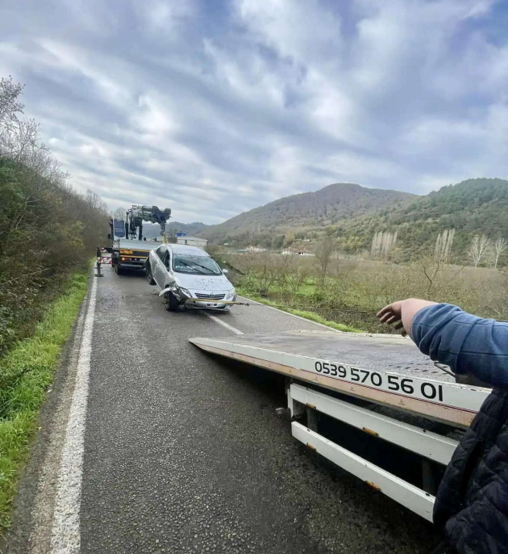 İnkumu yolunda kaza