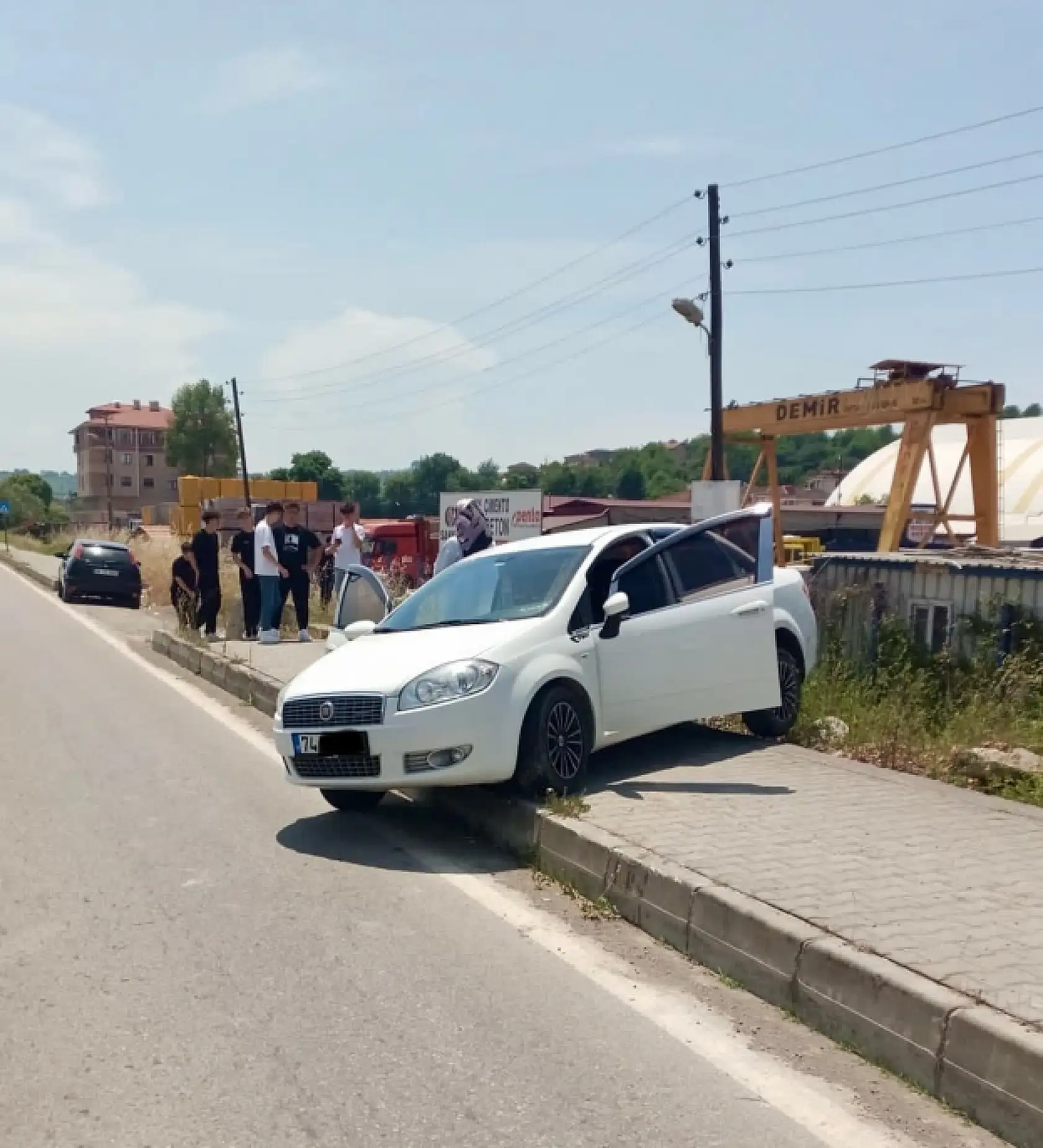 Yeni hastane kavşağında kaza