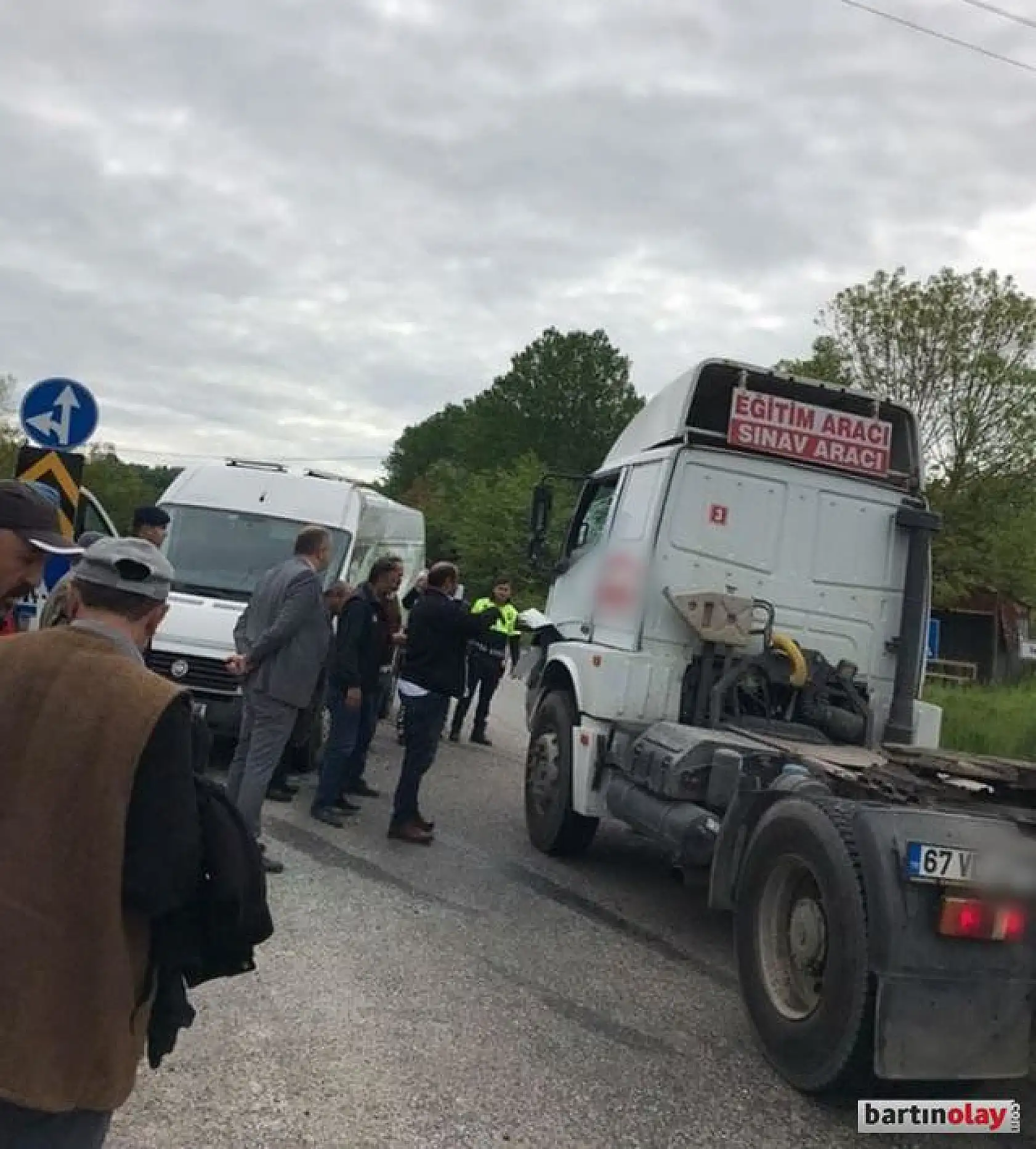 İhsanoğlu kavşağında kaza