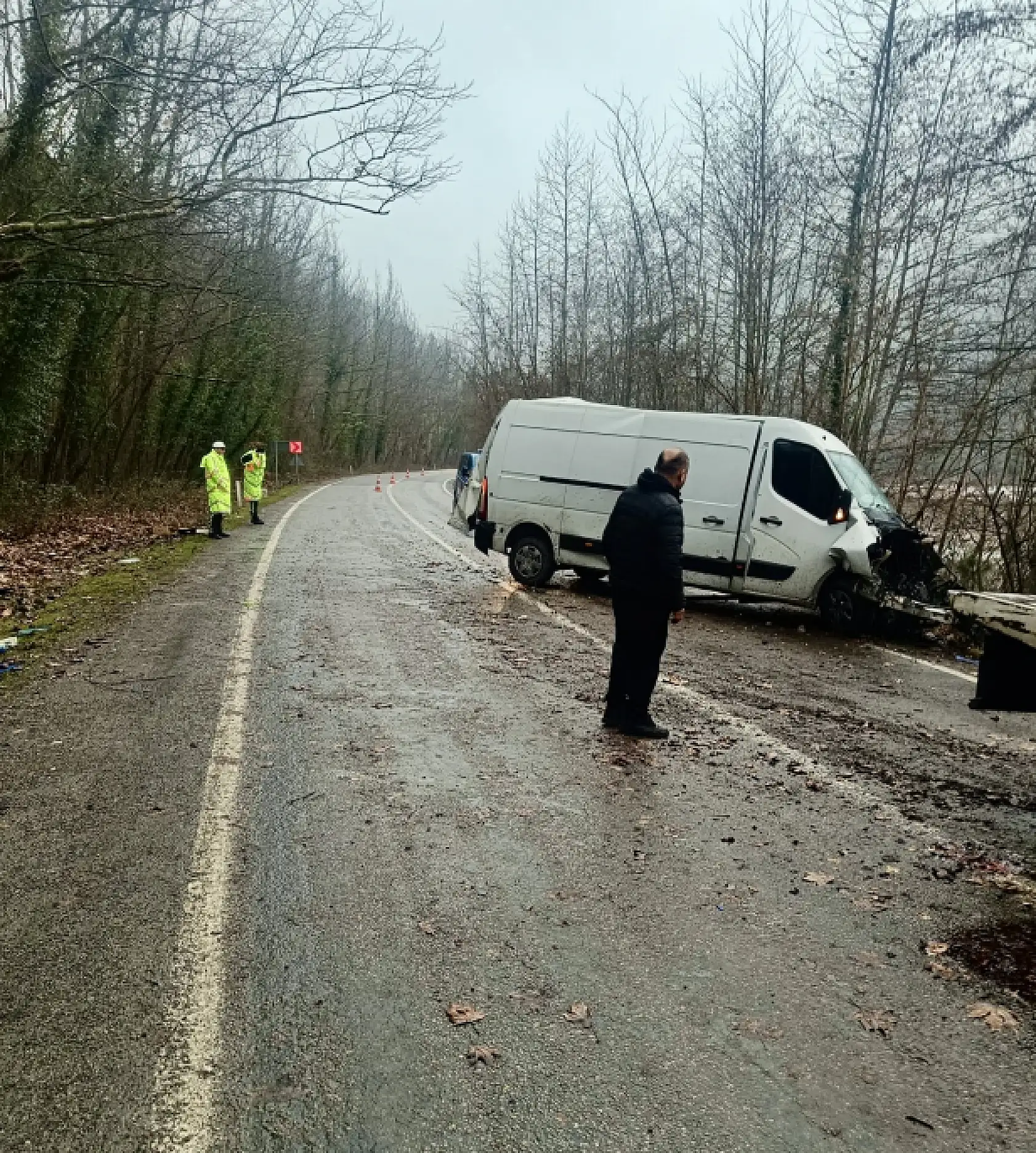 Yola çıkan hayvan kaza yaptırdı
