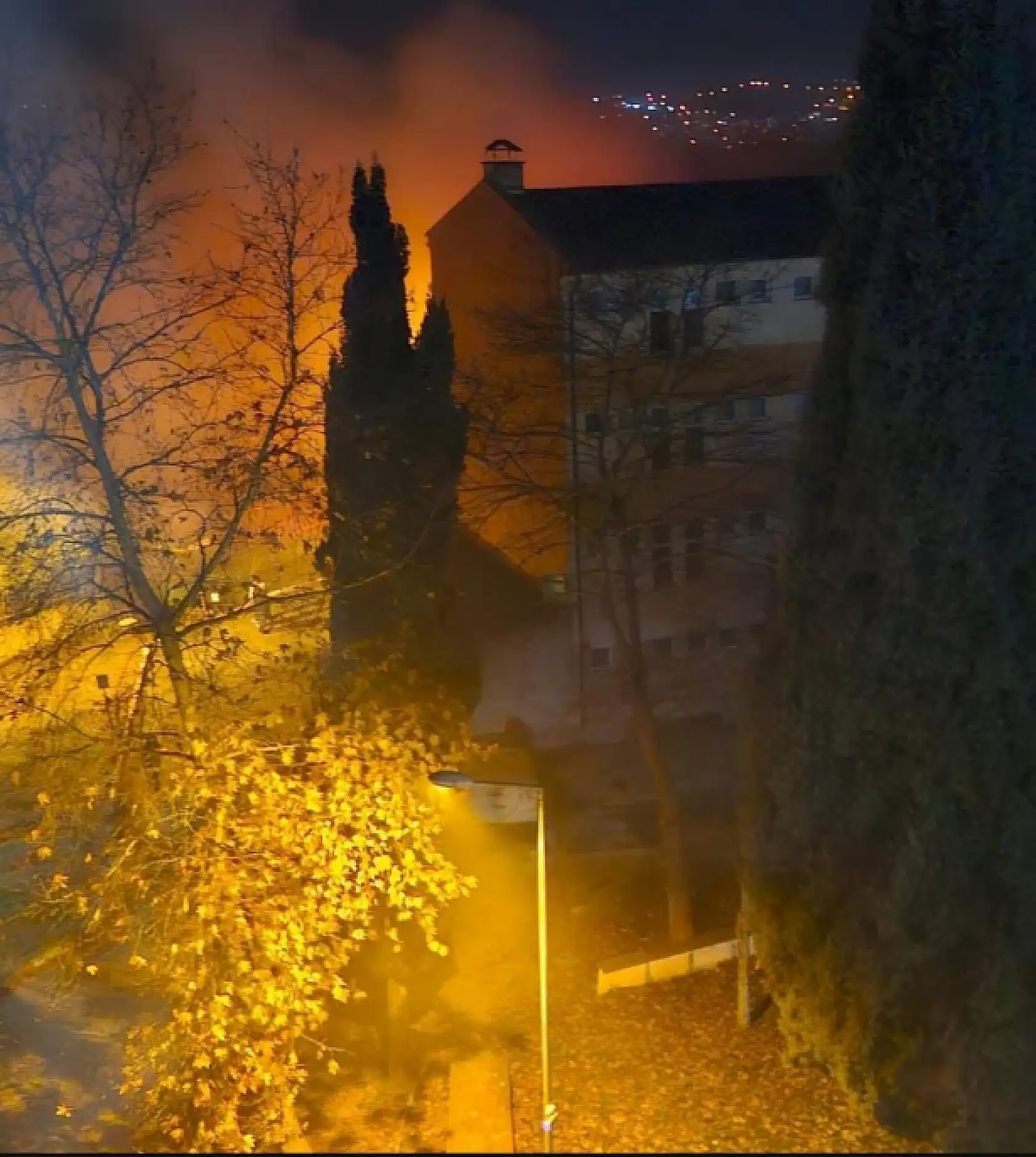 Ağdacı kampüsünde yangın paniği