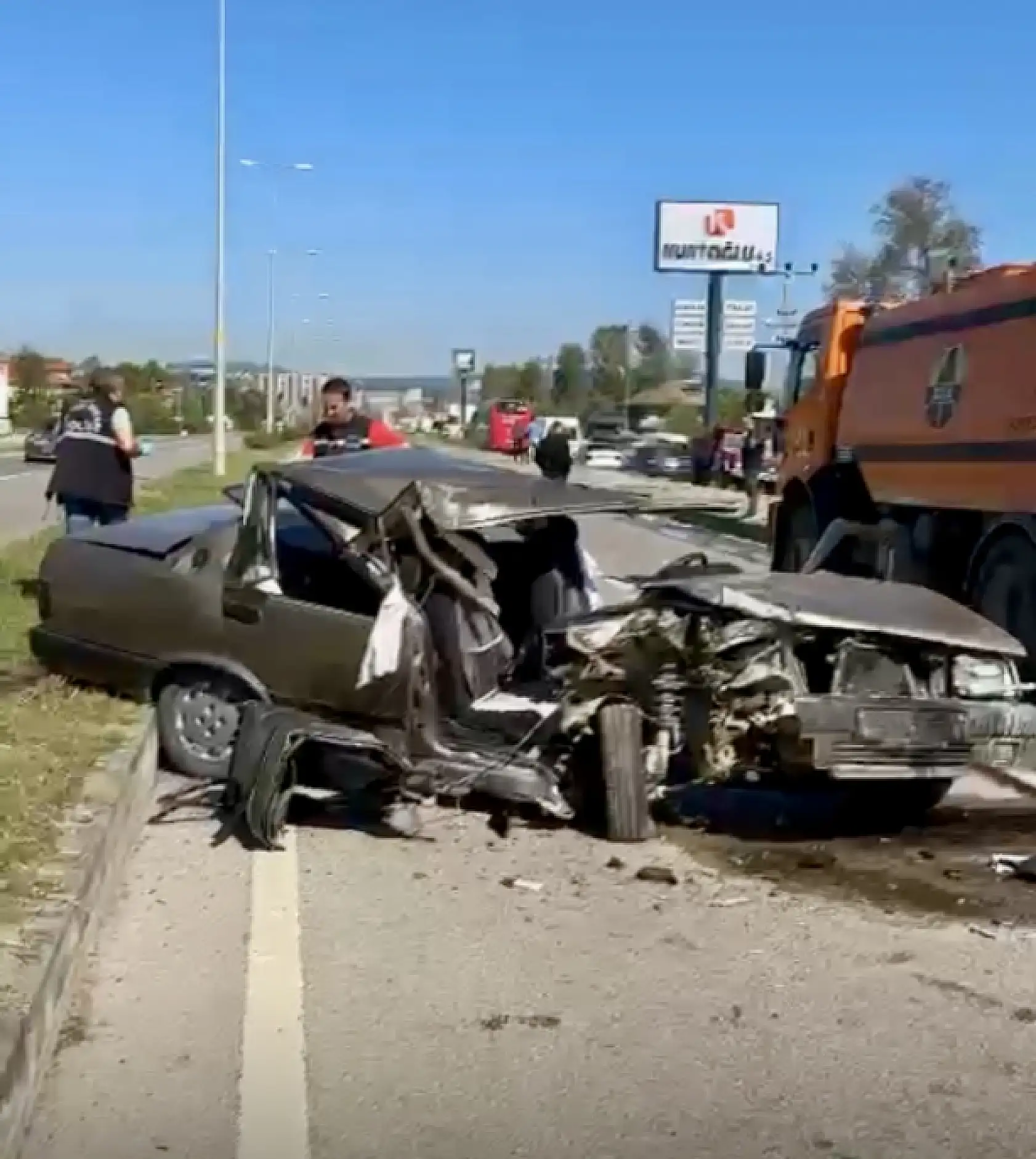 Terminal yolunda feci kaza