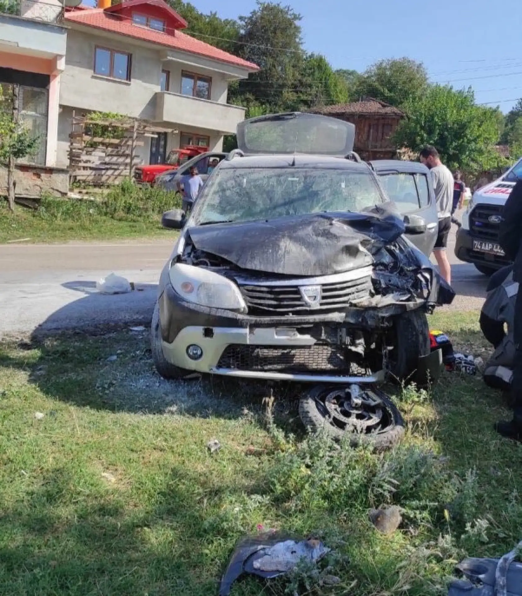 Motosiklet sürücüsünün kalbi durdu