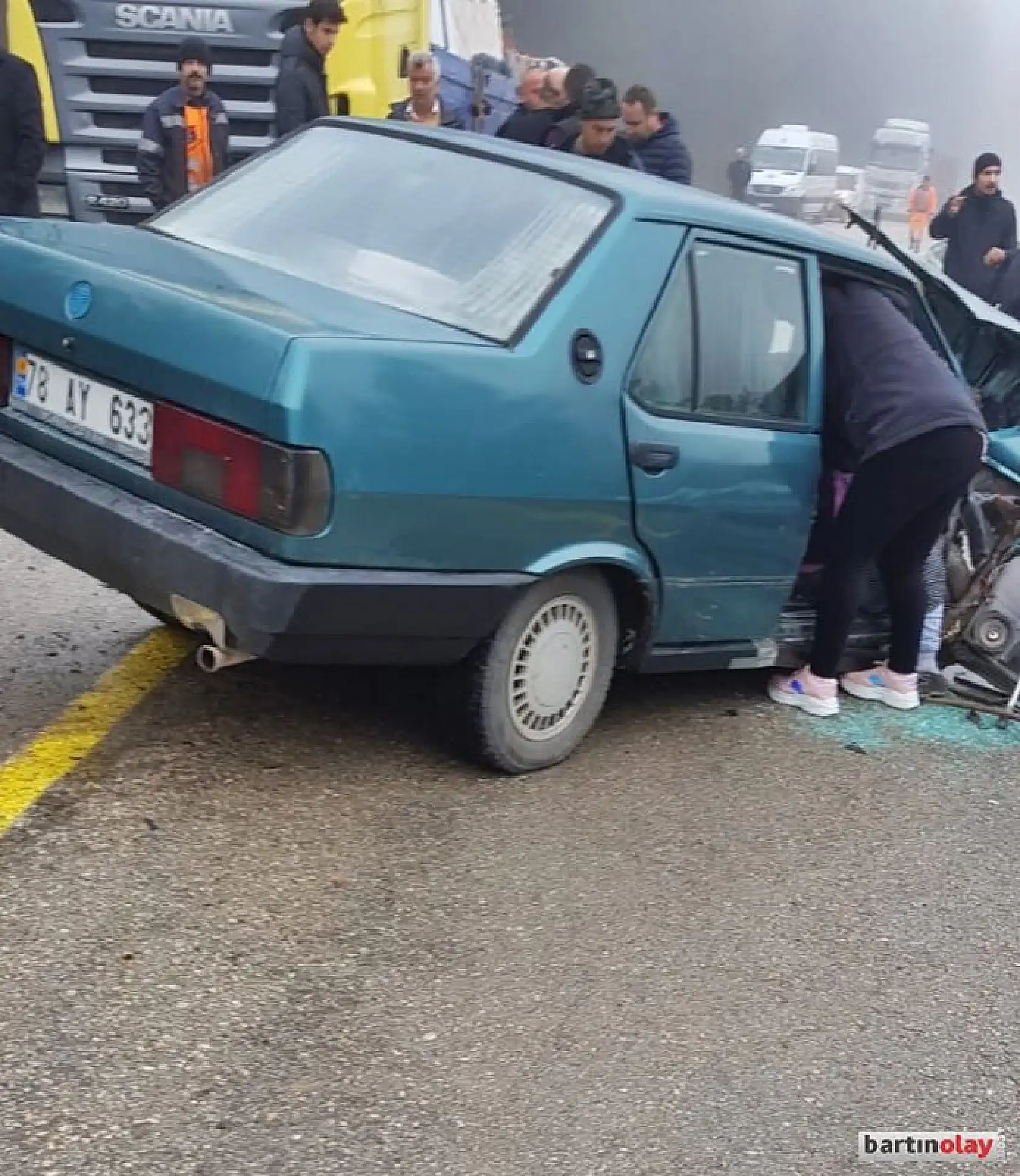 Ahmetusta'da kafa kafa çarpışma