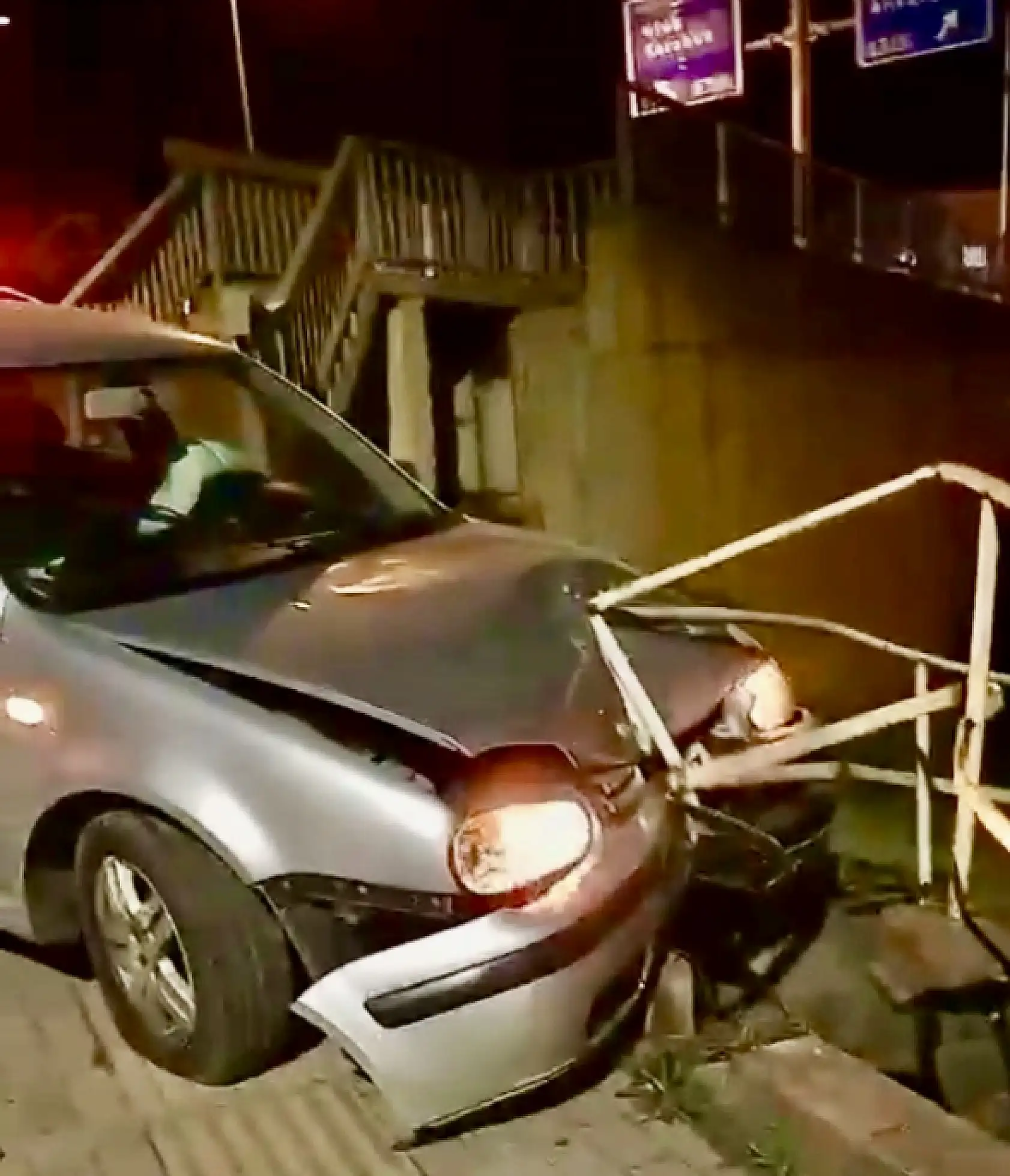 Hastane kavşağında kaza