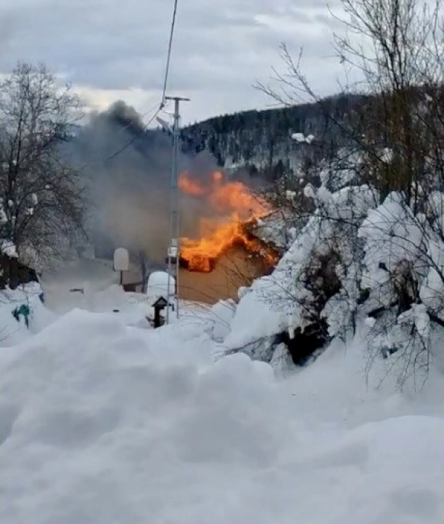 Bartın'da korkutan yangın