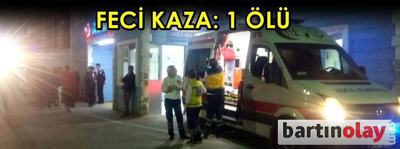 Amasra yolunda feci kaza, 1 ölü