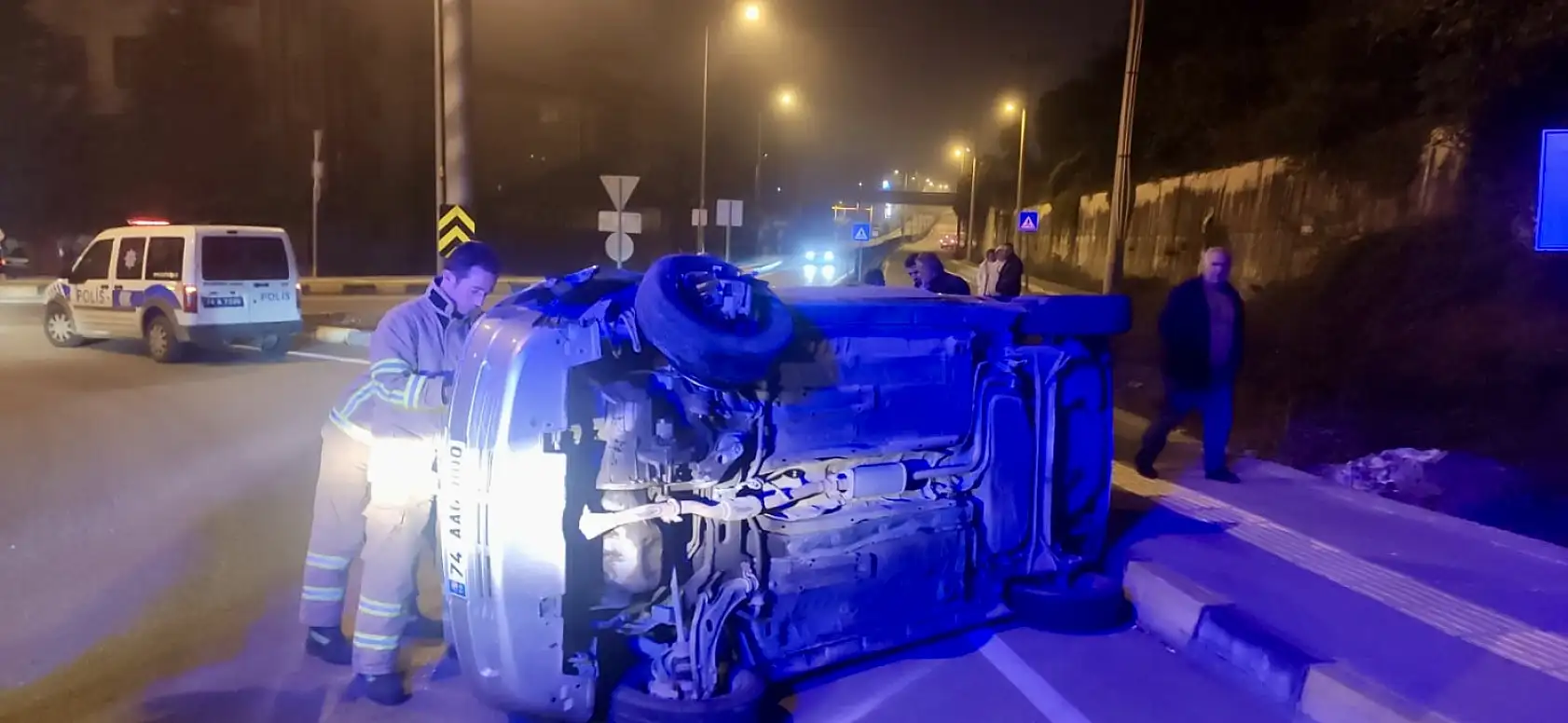 Akıllı kavşakta kaza