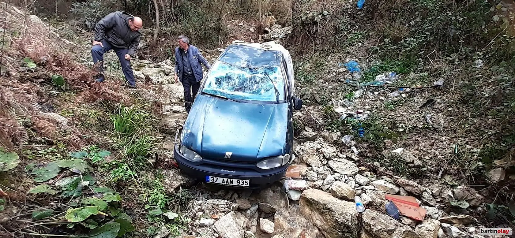 Uçuruma yuvarlandı, yardım istedi