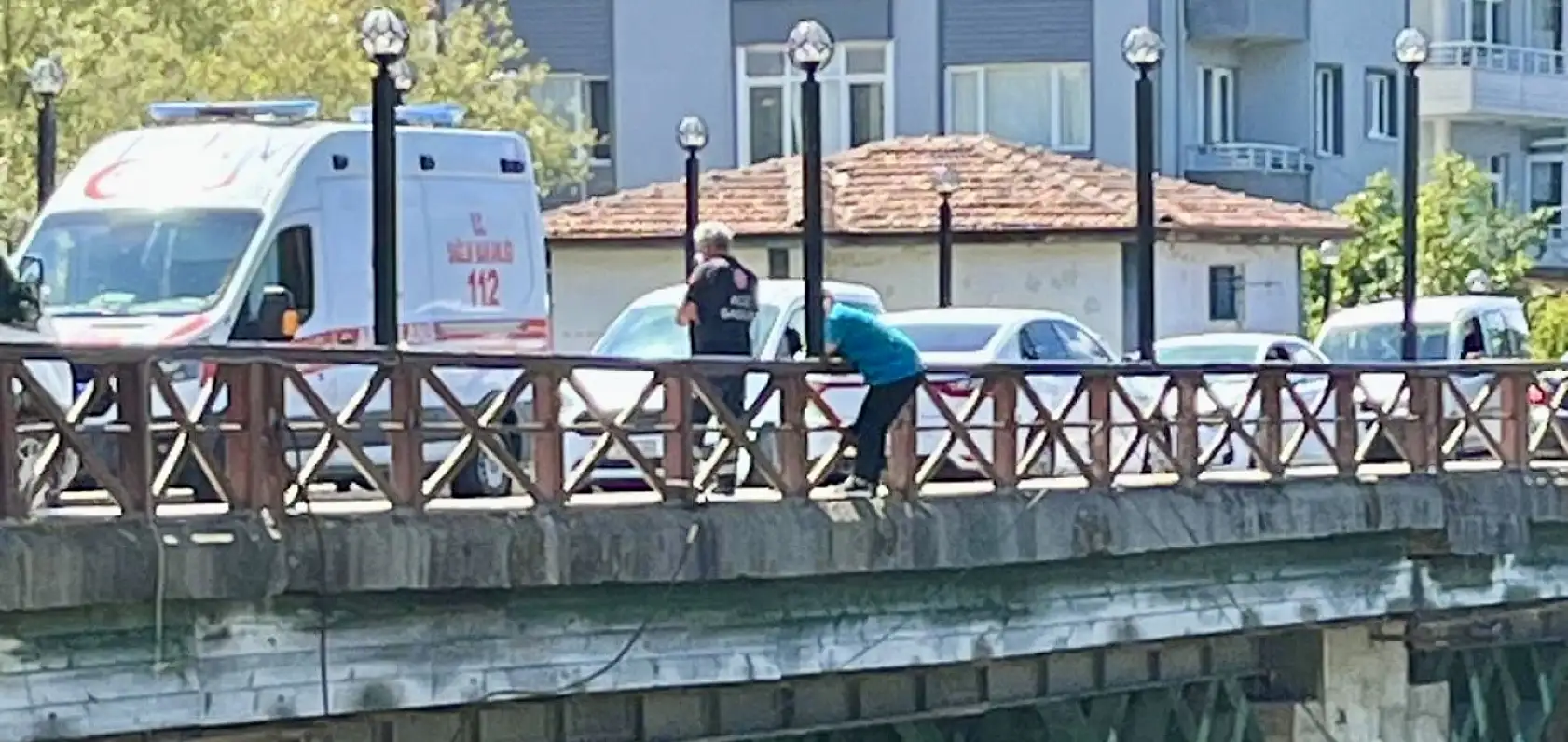 Orduyeri Köprüsünde hareketli dakikalar