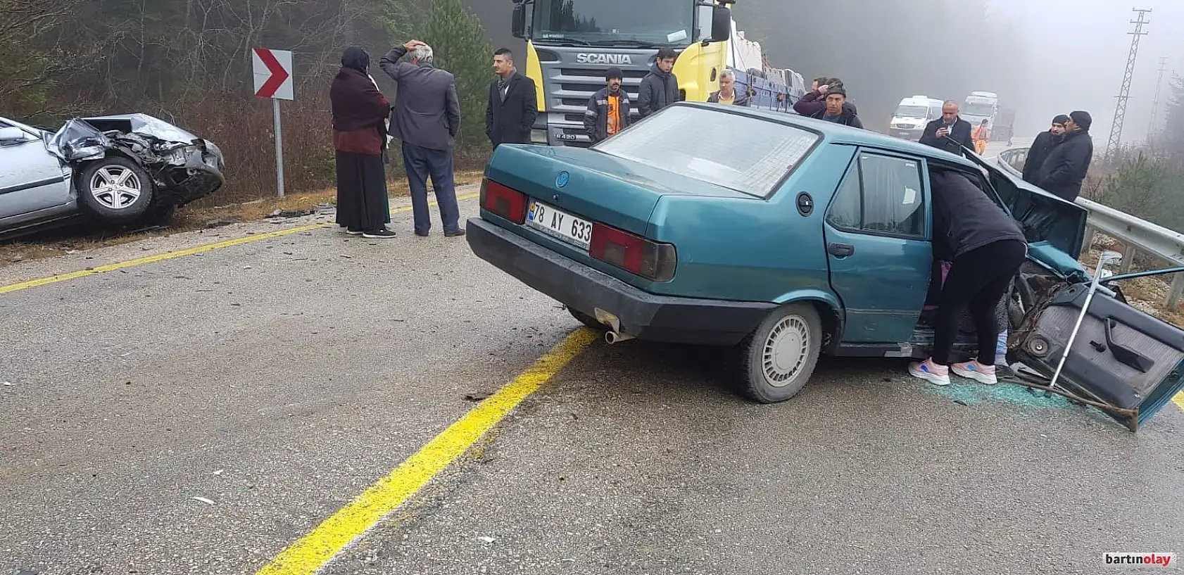 Ahmetusta'da kafa kafa çarpışma