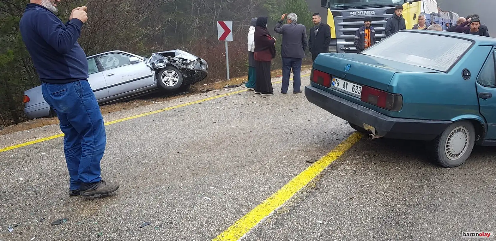 Ahmetusta'da kafa kafa çarpışma