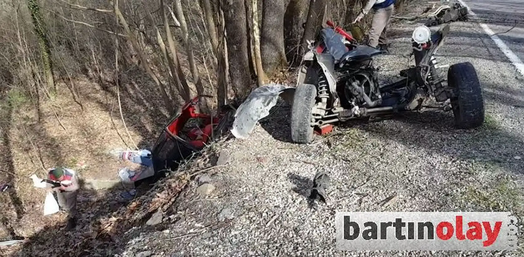 Otomobil parçalara ayrıldı