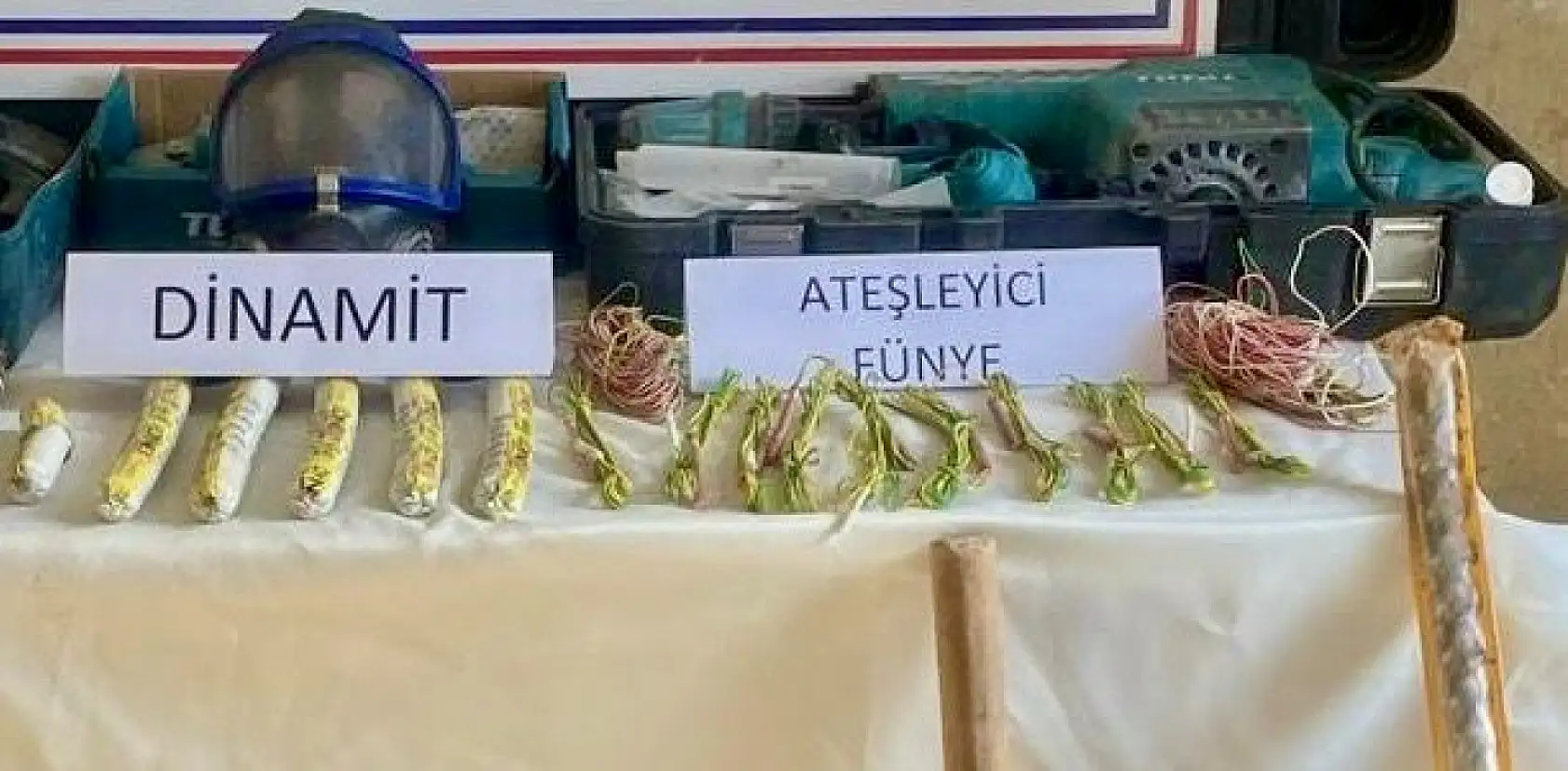 Baskında bulunan malzemeler şaşırttı