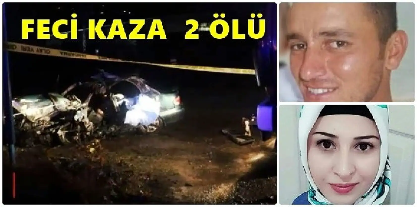 Feci kazada karı koca hayatını kaybetti
