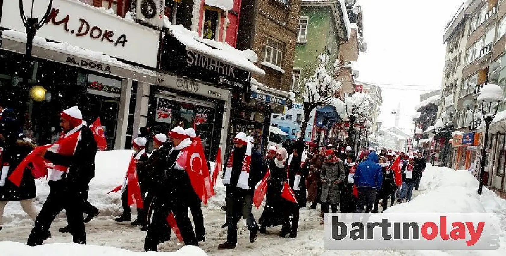 Bartın'da Sarıkamış Şehitleri İçin Yürüdüler