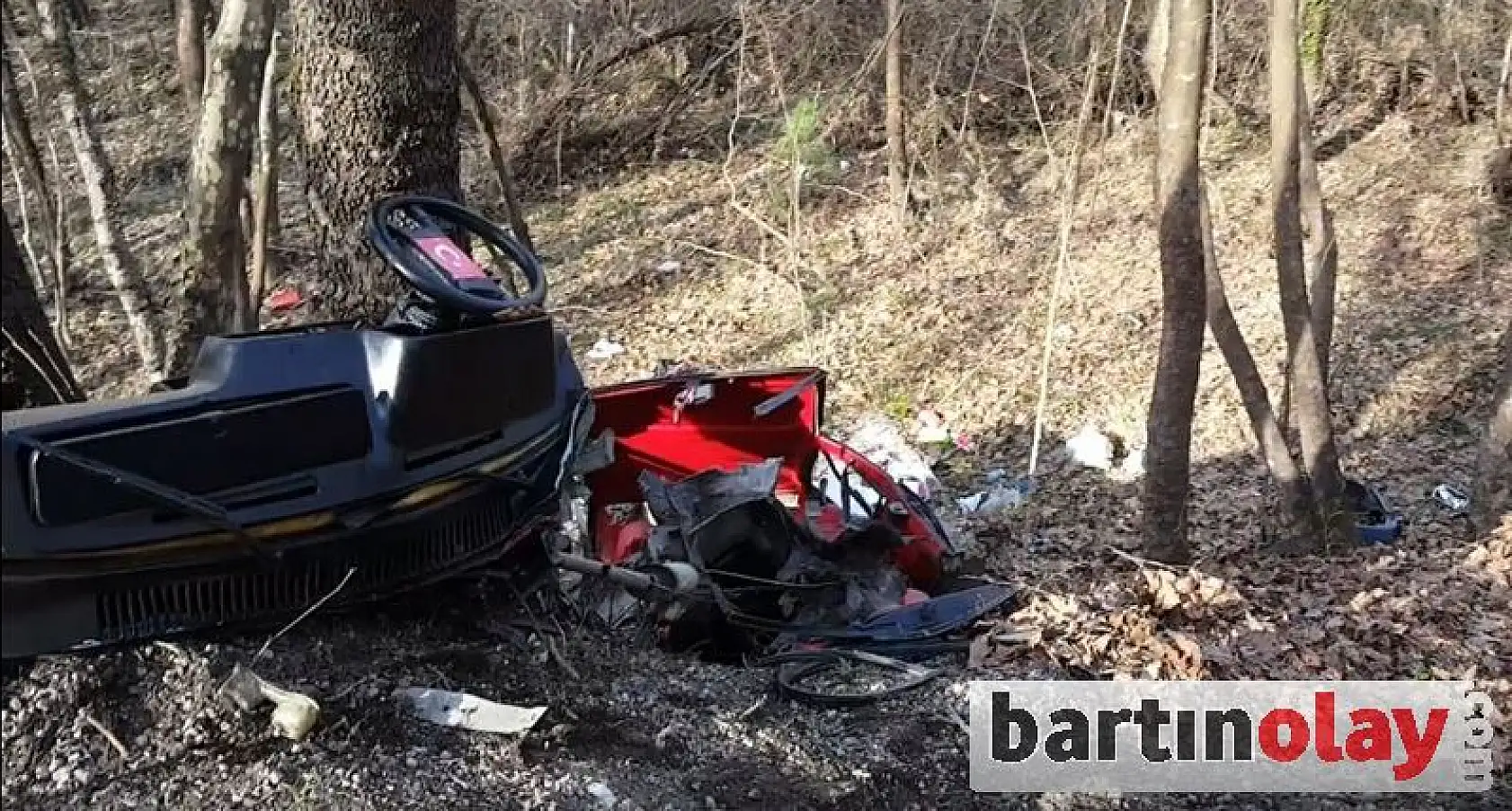 Otomobil parçalara ayrıldı