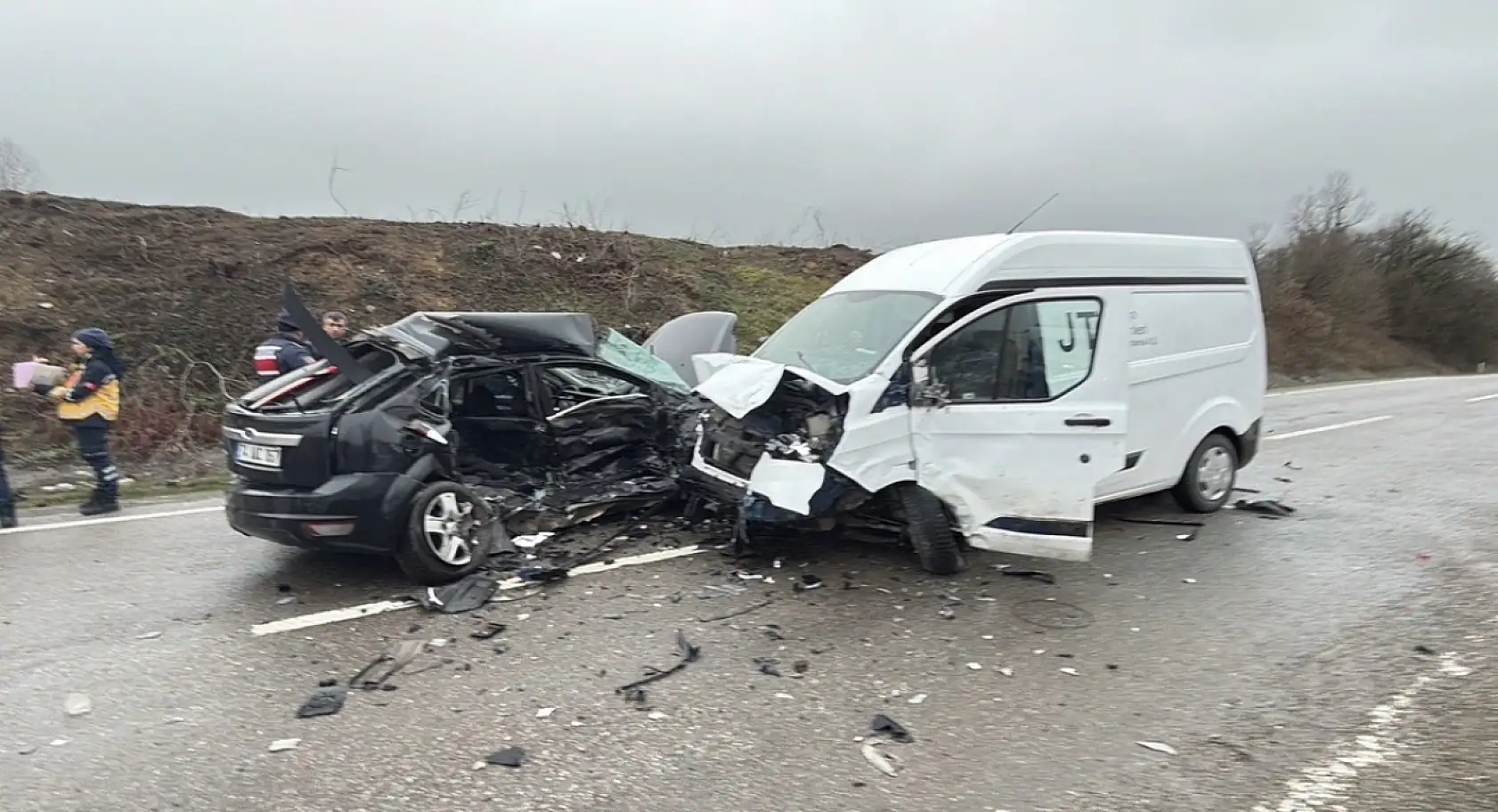 Bartın-Çaycuma yolunda feci kaza: 1 Ölü