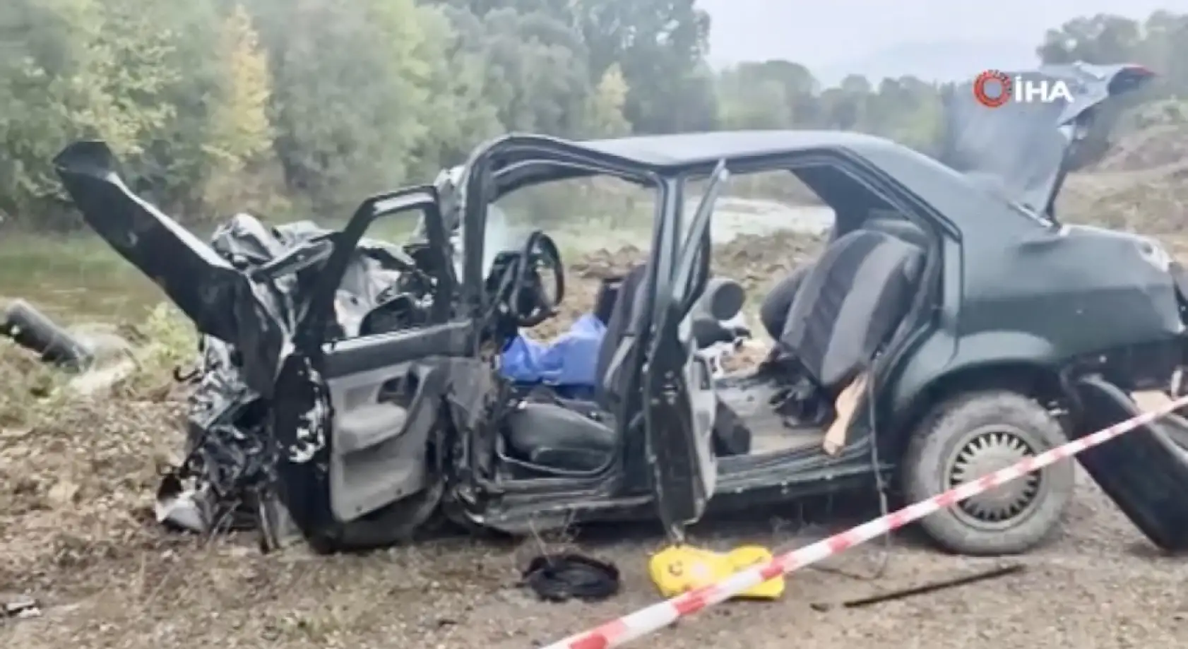 Potbaşı Mevkiinde Feci Kaza!