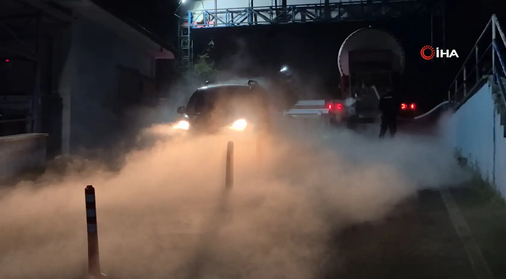 Hastane önünde hareketli dakikalar