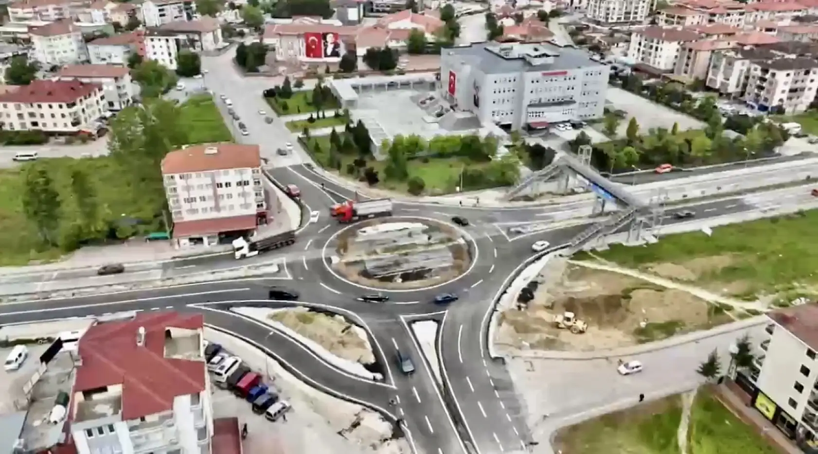 Valilik yanındaki Akıllı Kavşak tamamlandı