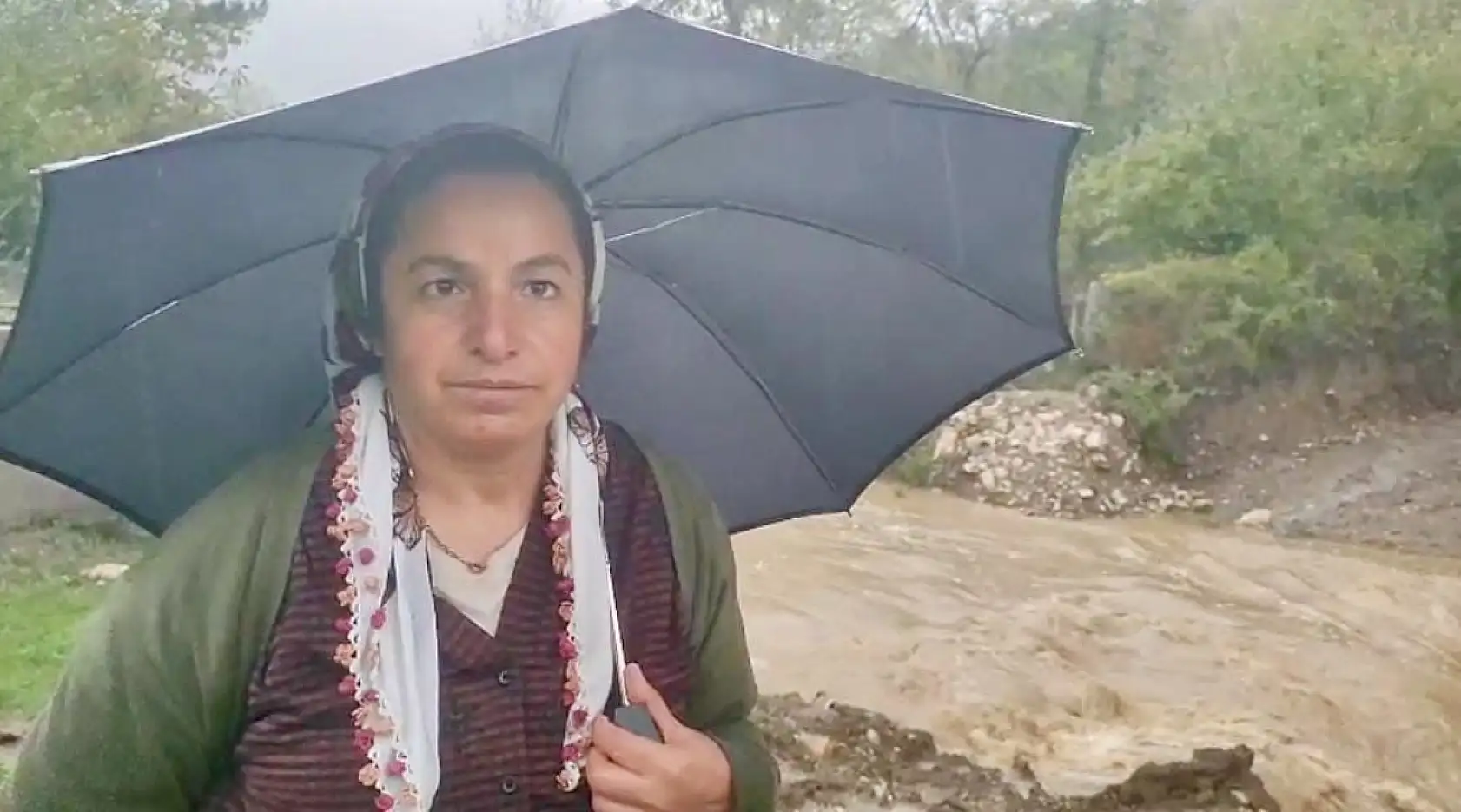 Su yükselince mahsur kaldılar