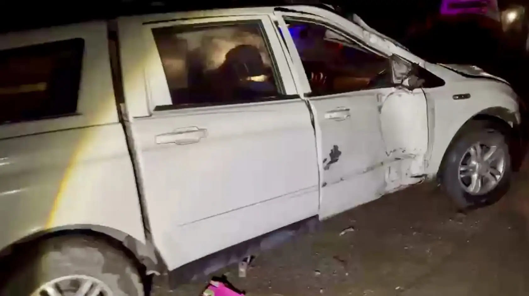 Tünel çıkışında kaza