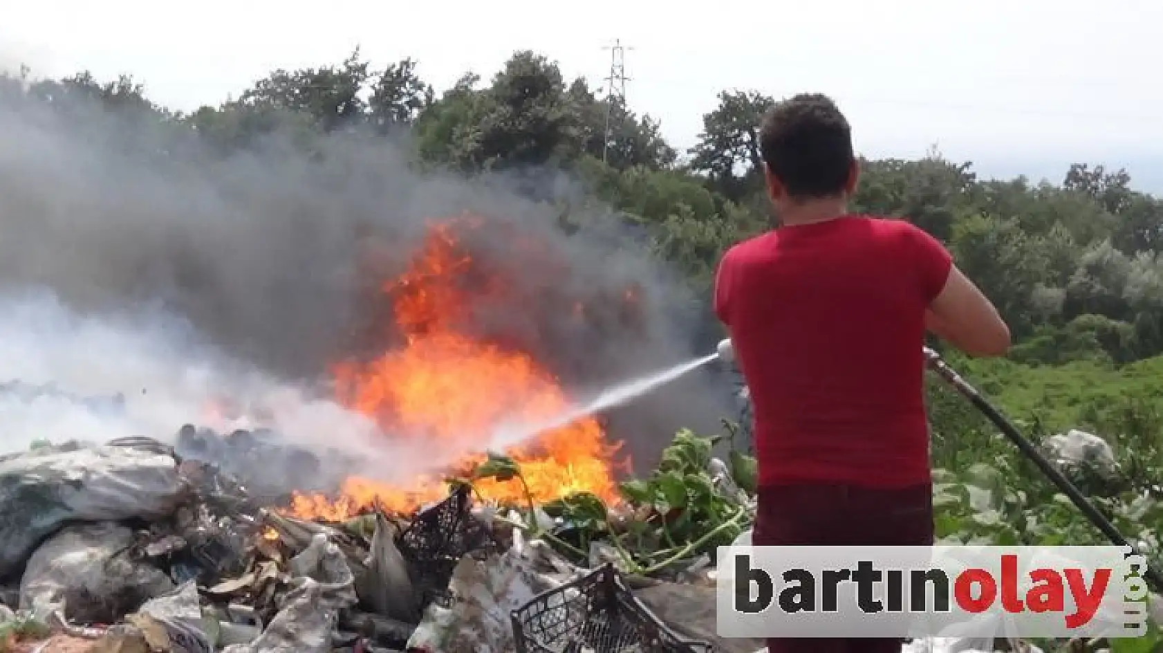 İnkumu tepesinde yangın!