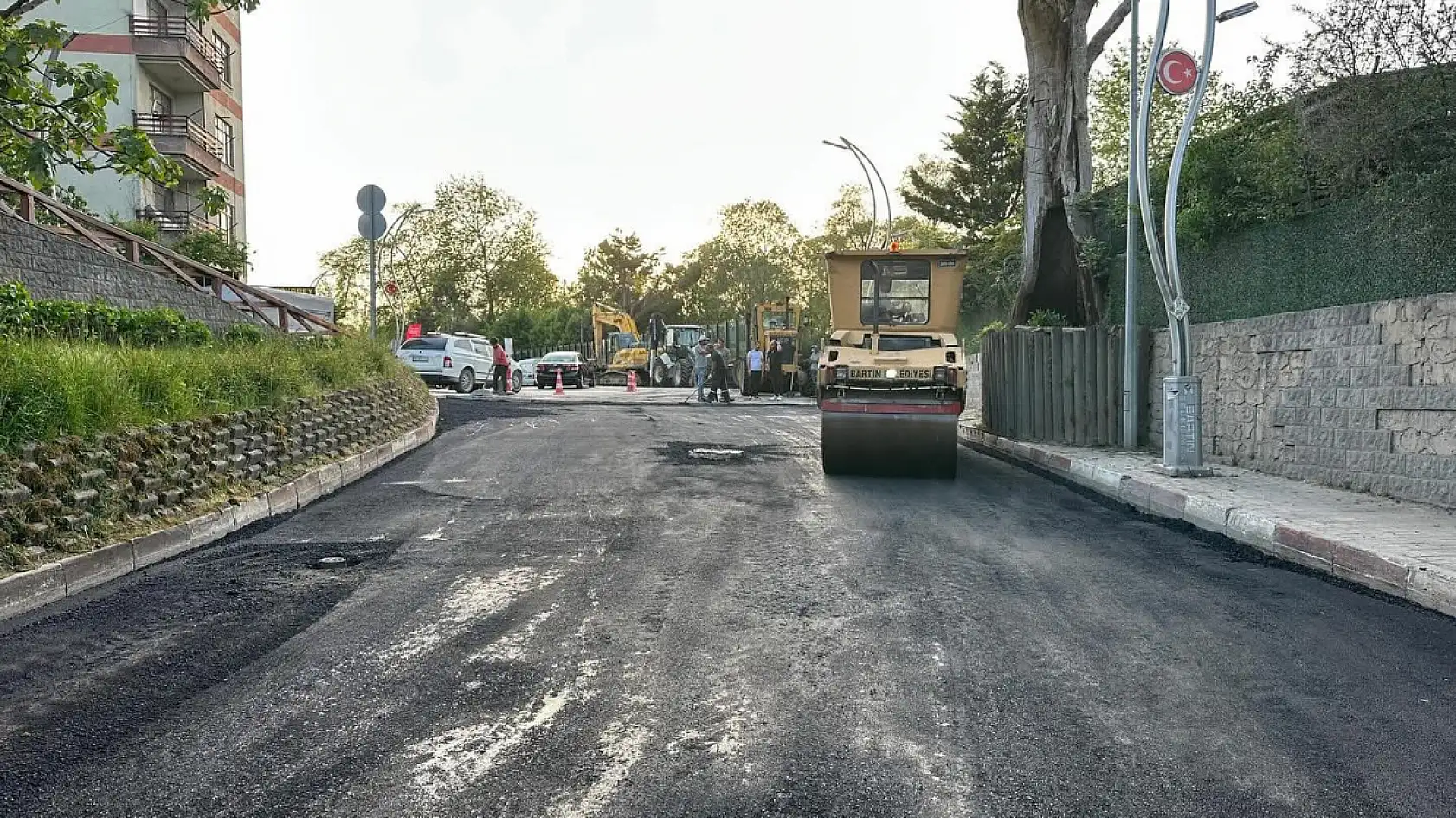 Çalışmalar bitti, yol ulaşıma açıldı