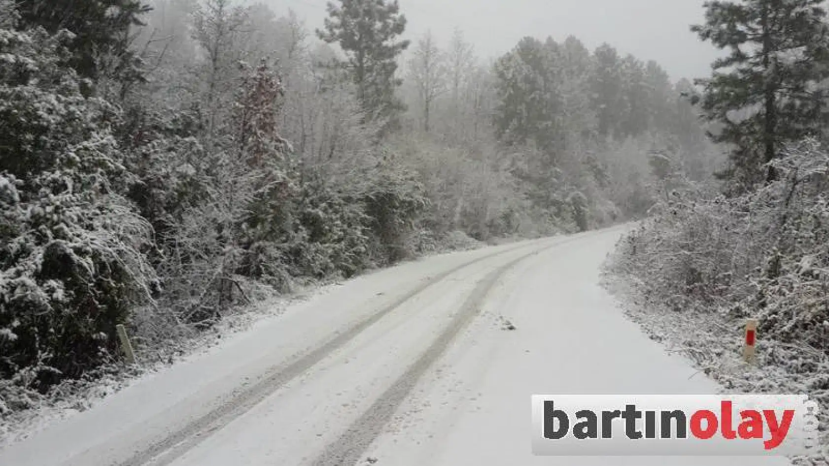 Bartın'dan kar manzaraları