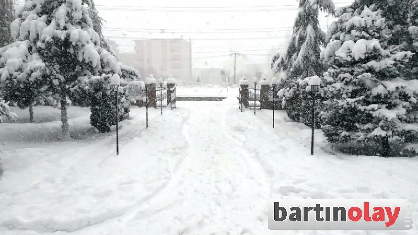 Bartın'da Kar Kalınlığı 25 Santimi Buldu