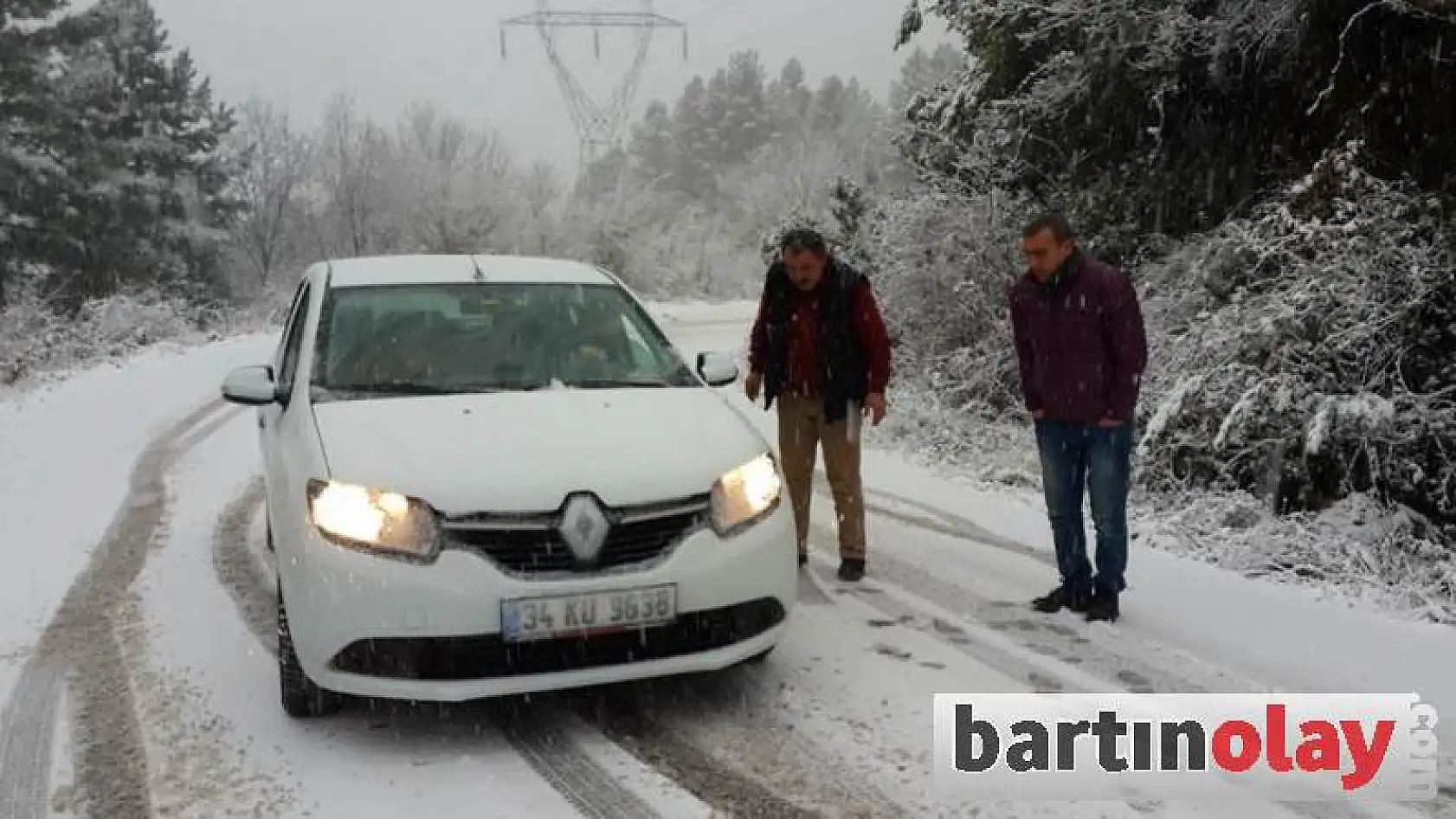 Bartın'dan kar manzaraları