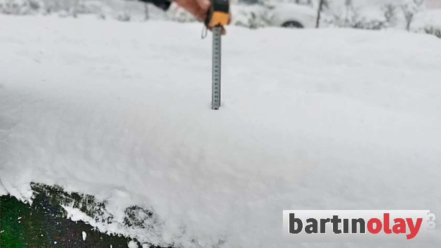 Bartın'da Kar Kalınlığı 25 Santimi Buldu
