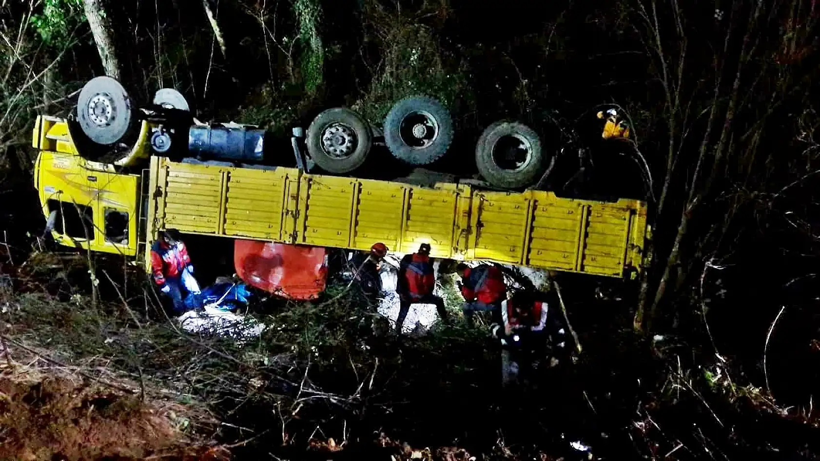 2 işçinin öldüğü kazadan görüntüler