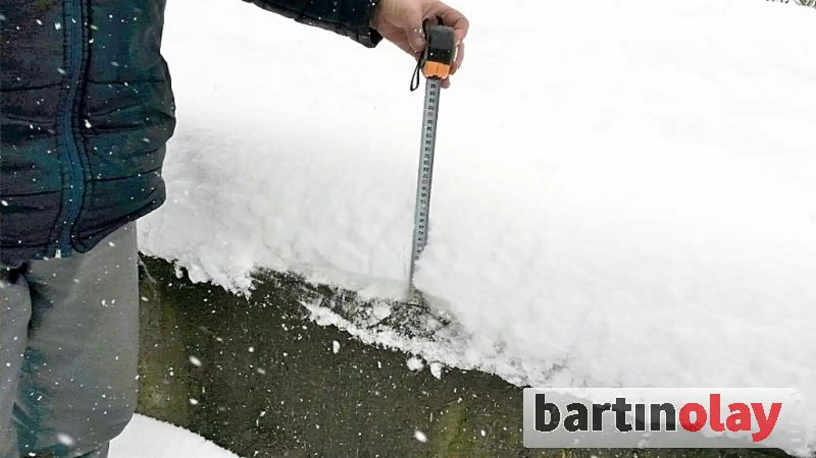 Bartın'da Kar Kalınlığı 25 Santimi Buldu