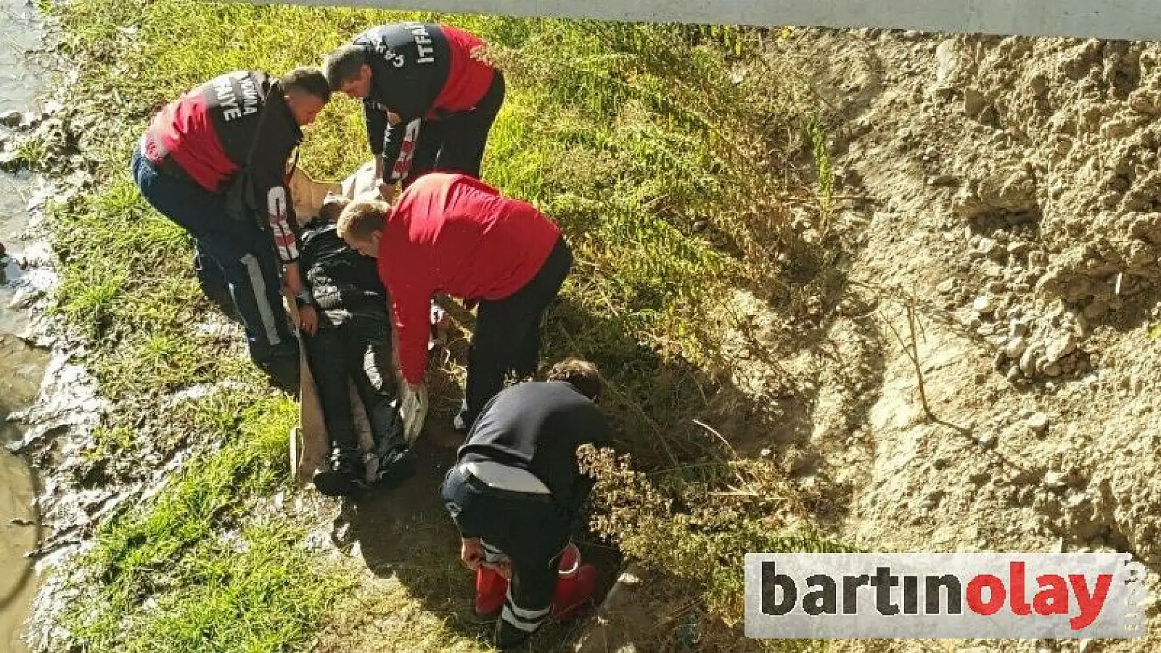 İntihar etmek isteyen şahıs ırmağa atladı