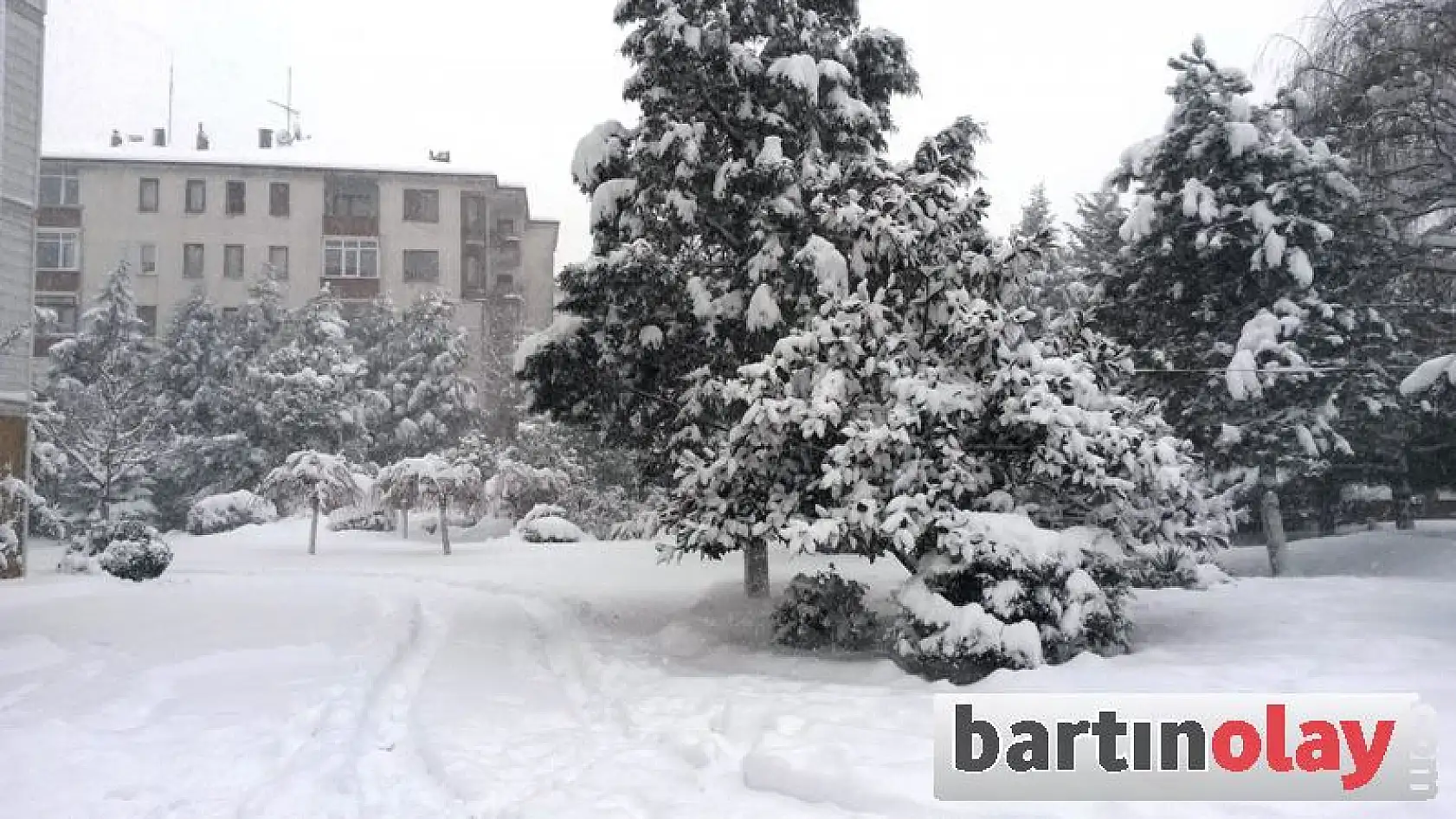 Bartın'da Kar Kalınlığı 25 Santimi Buldu