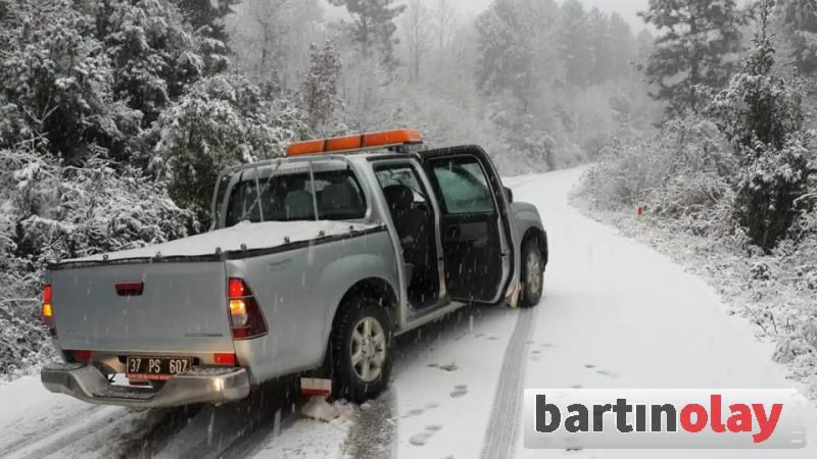 Bartın'dan kar manzaraları