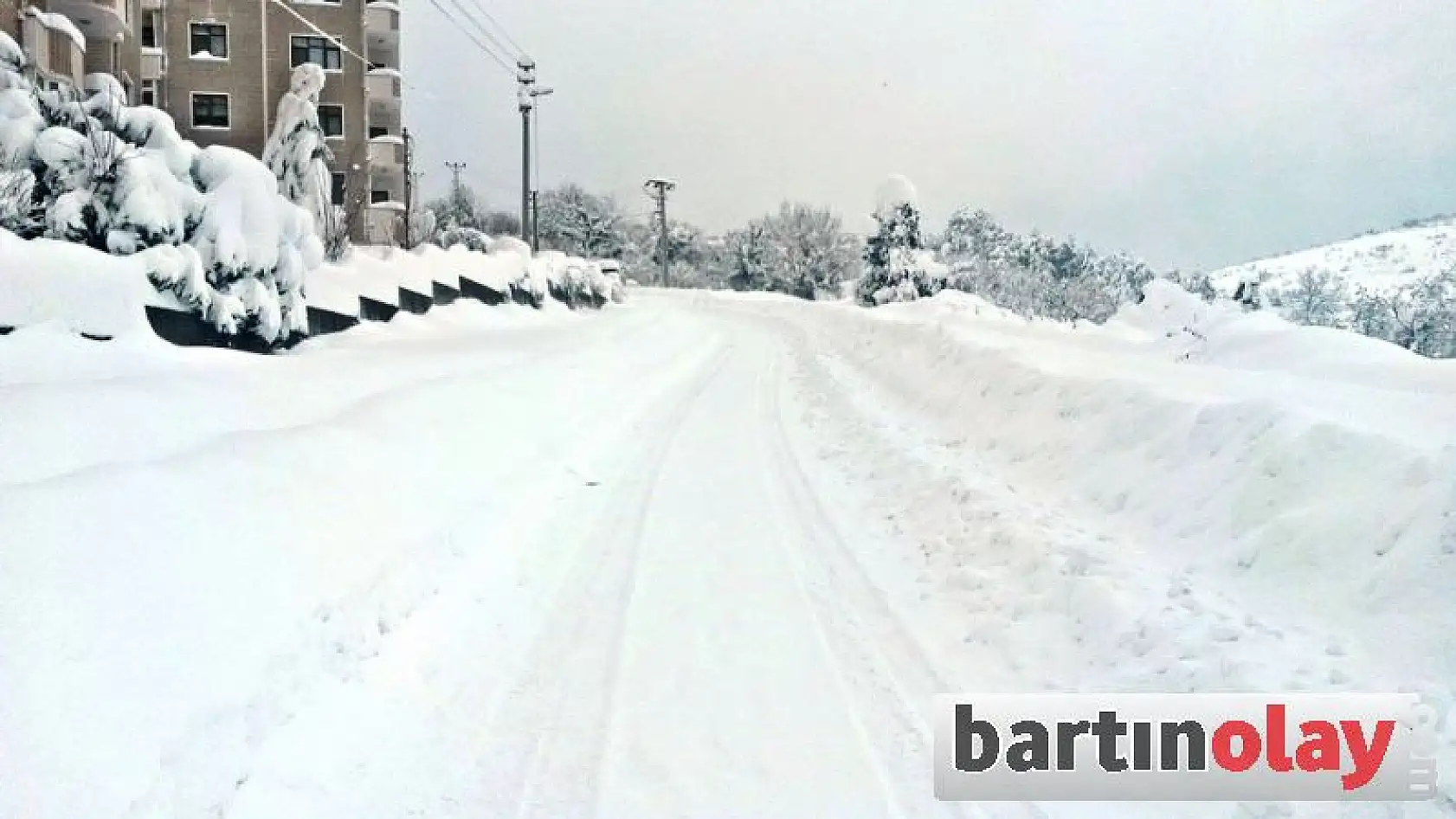 Bartın'da kar kalınlığı 1,5 Metreyi Geçti
